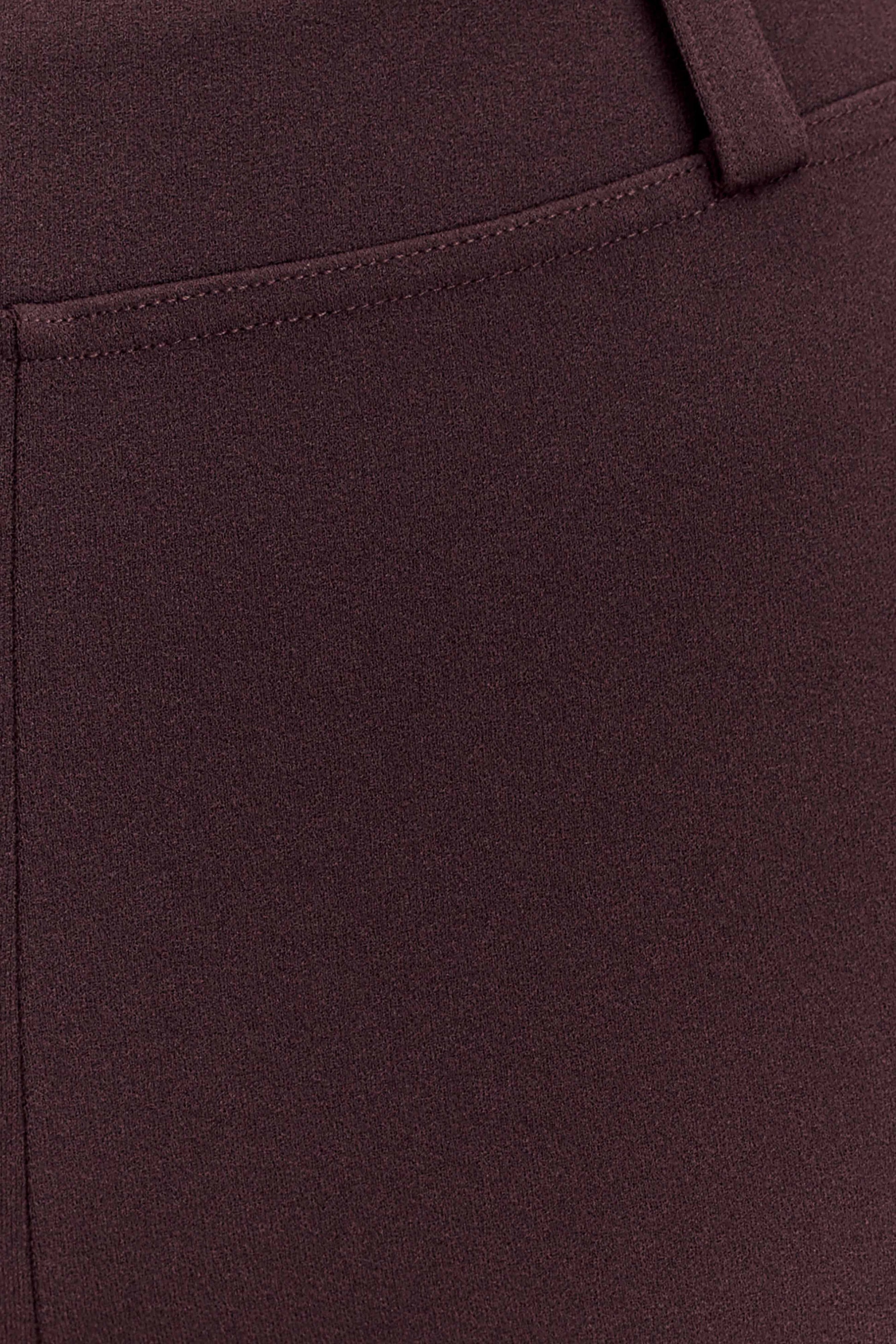 Blanca Stretch Crepe Capri Pants - Chocolate #7