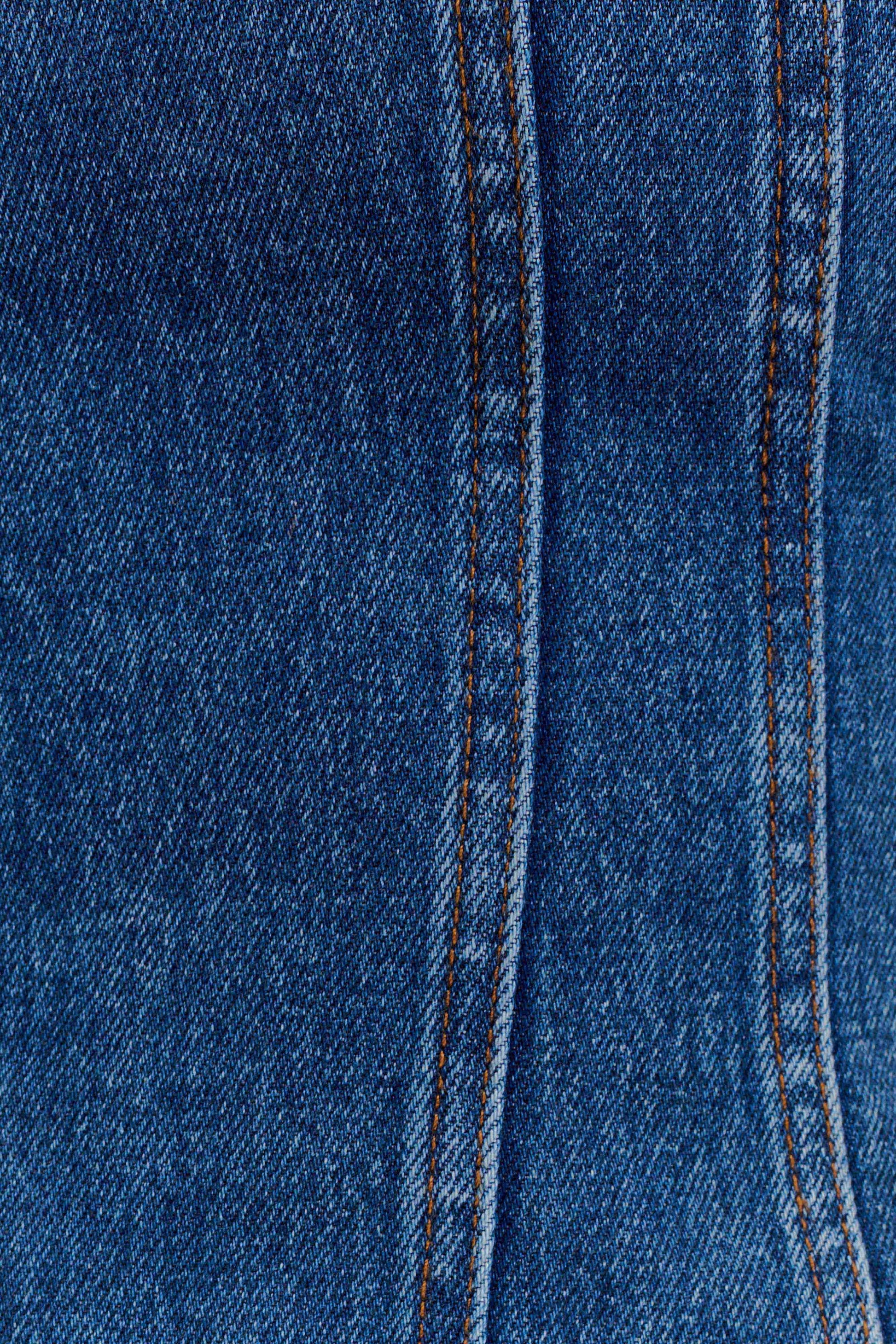 Meadow Denim Corset Halter Top - Dark Blue #8