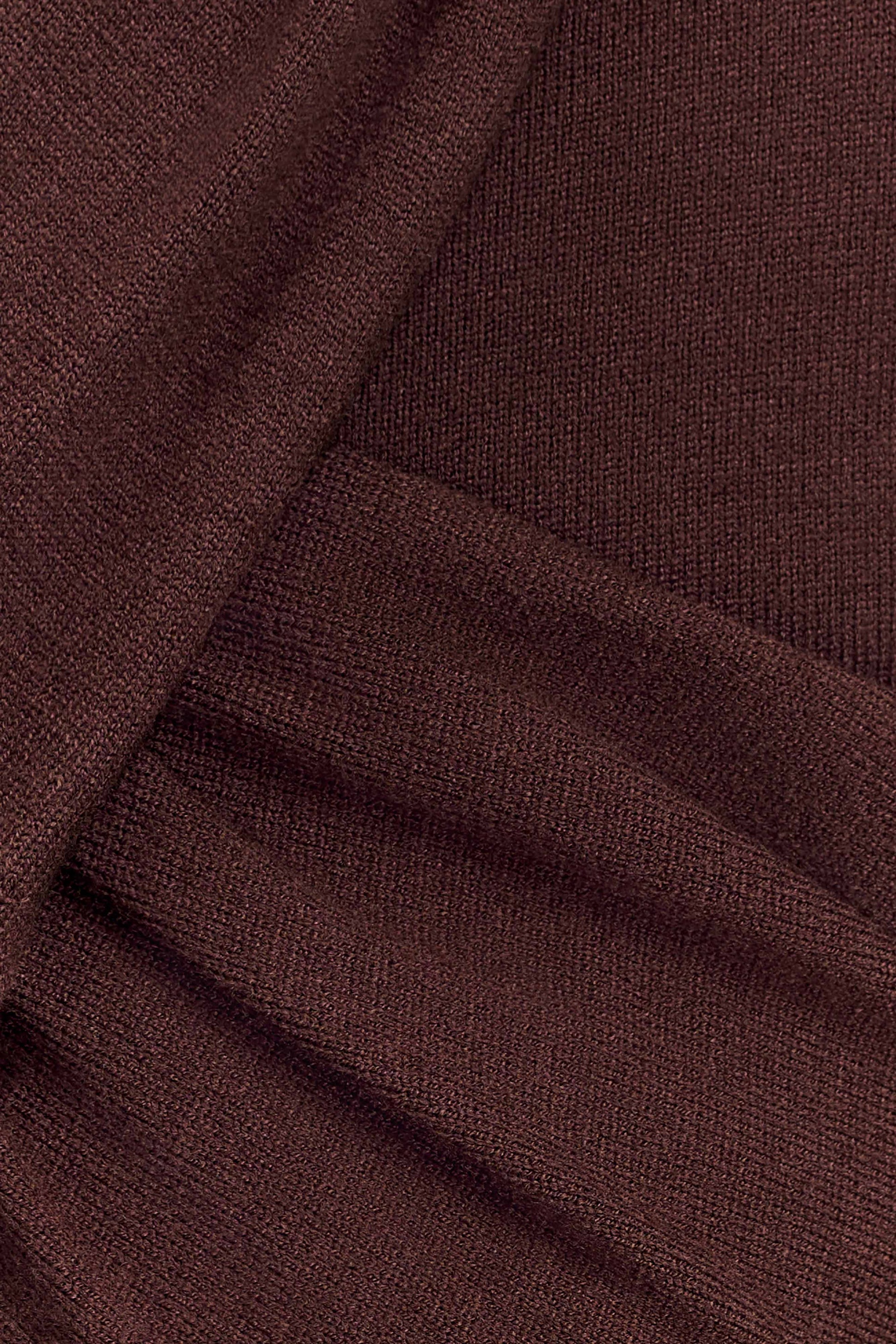 Kaylen Knit Long Sleeve Top - Dark Chocolate #7