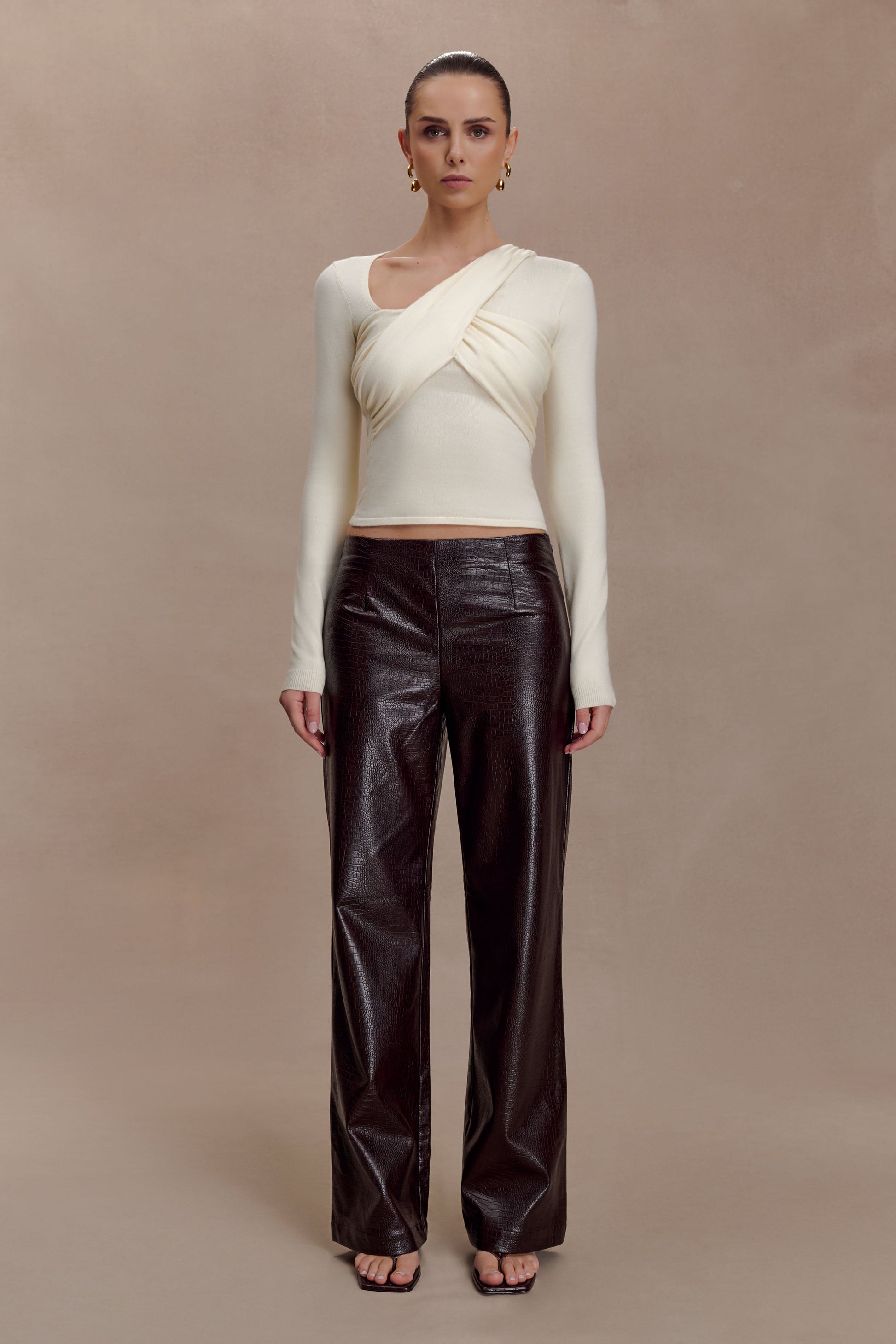 Kaylen Knit Long Sleeve Top - Ivory #6