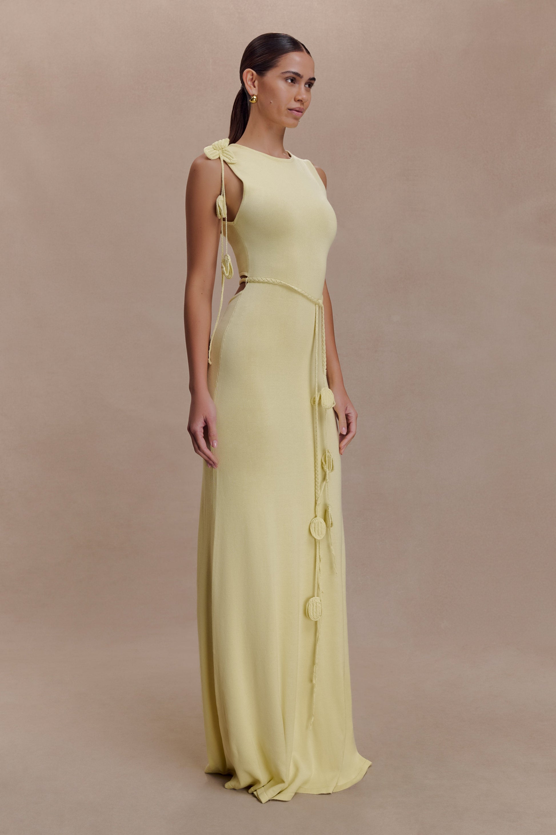 Monay Tulip Maxi Dress - Lemon #4