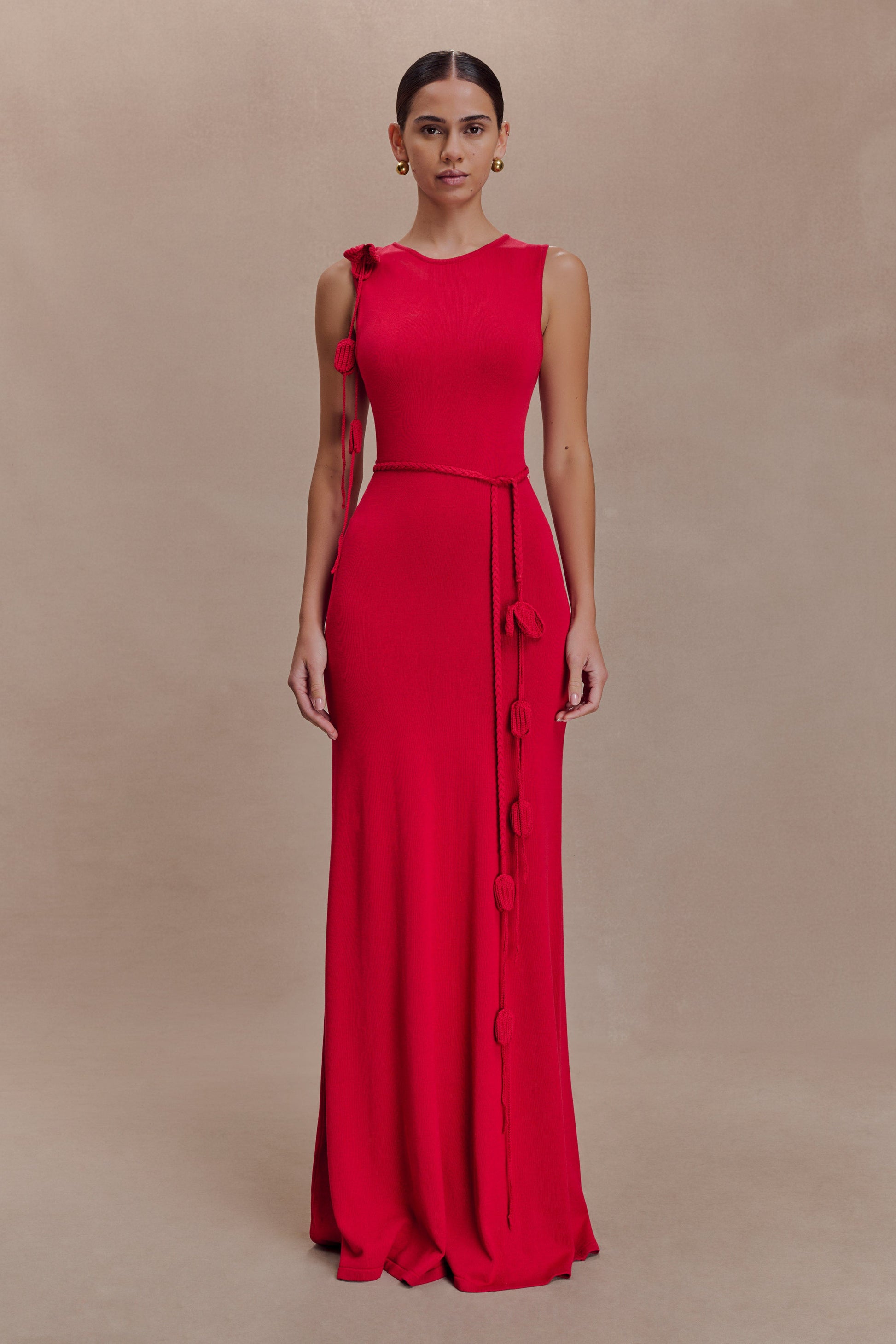 Monay Tulip Maxi Dress - Raspberry #7