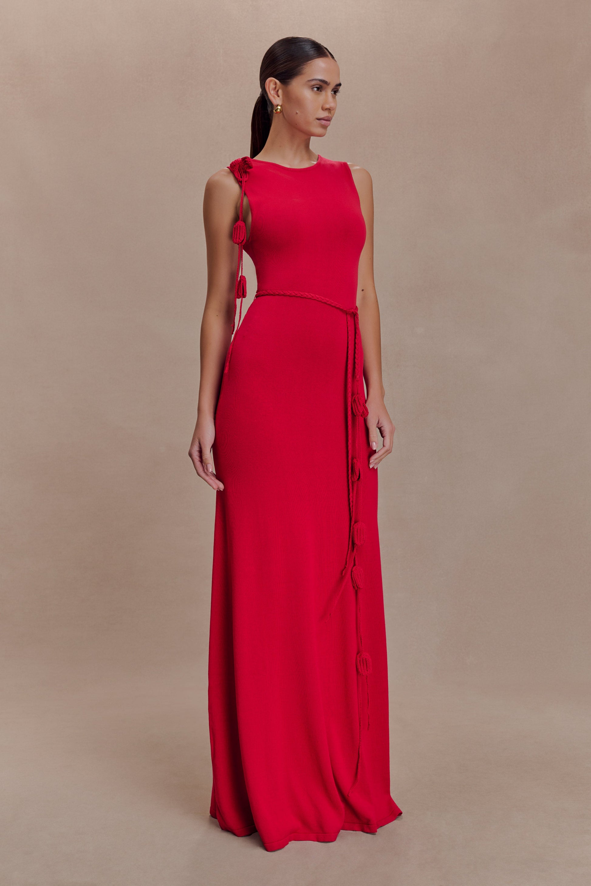Monay Tulip Maxi Dress - Raspberry #3