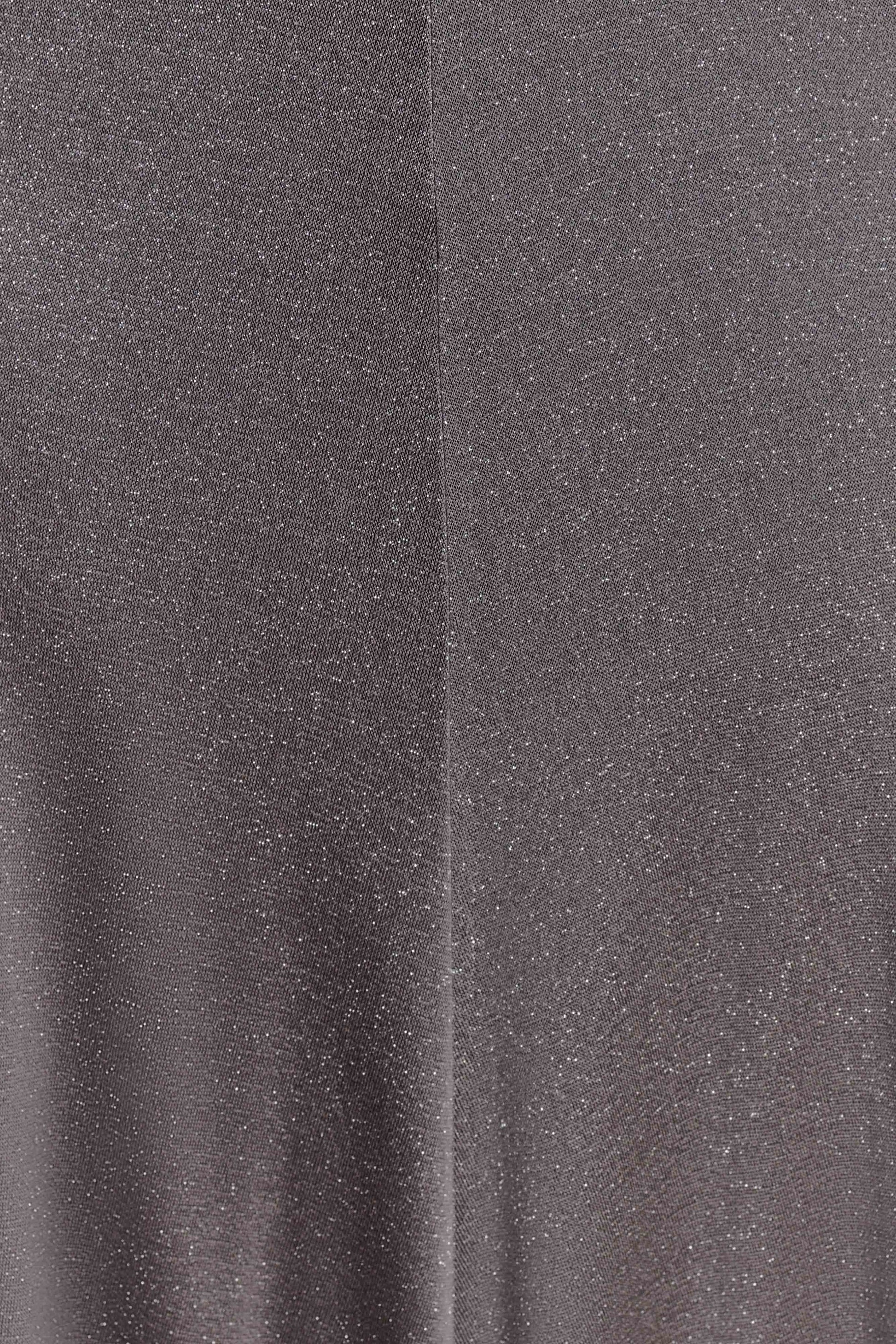 Scarlet Lurex Cowl Maxi Dress - Silver #9