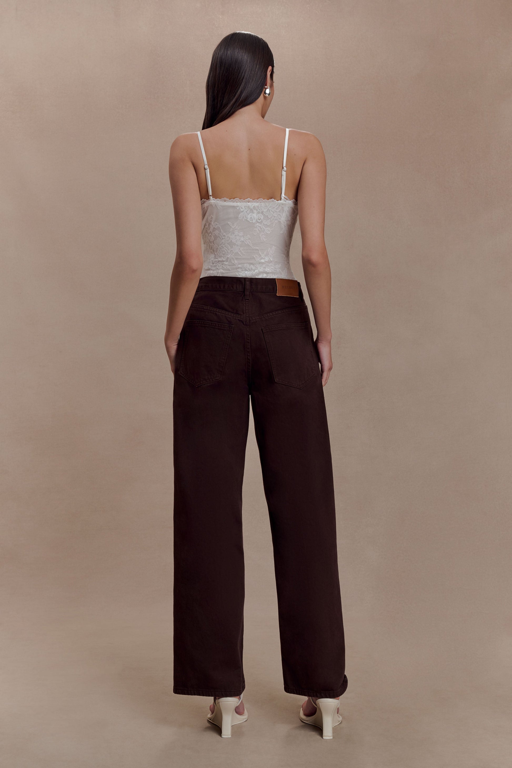 Jasper Plunge Lace Bodysuit - Ivory #3