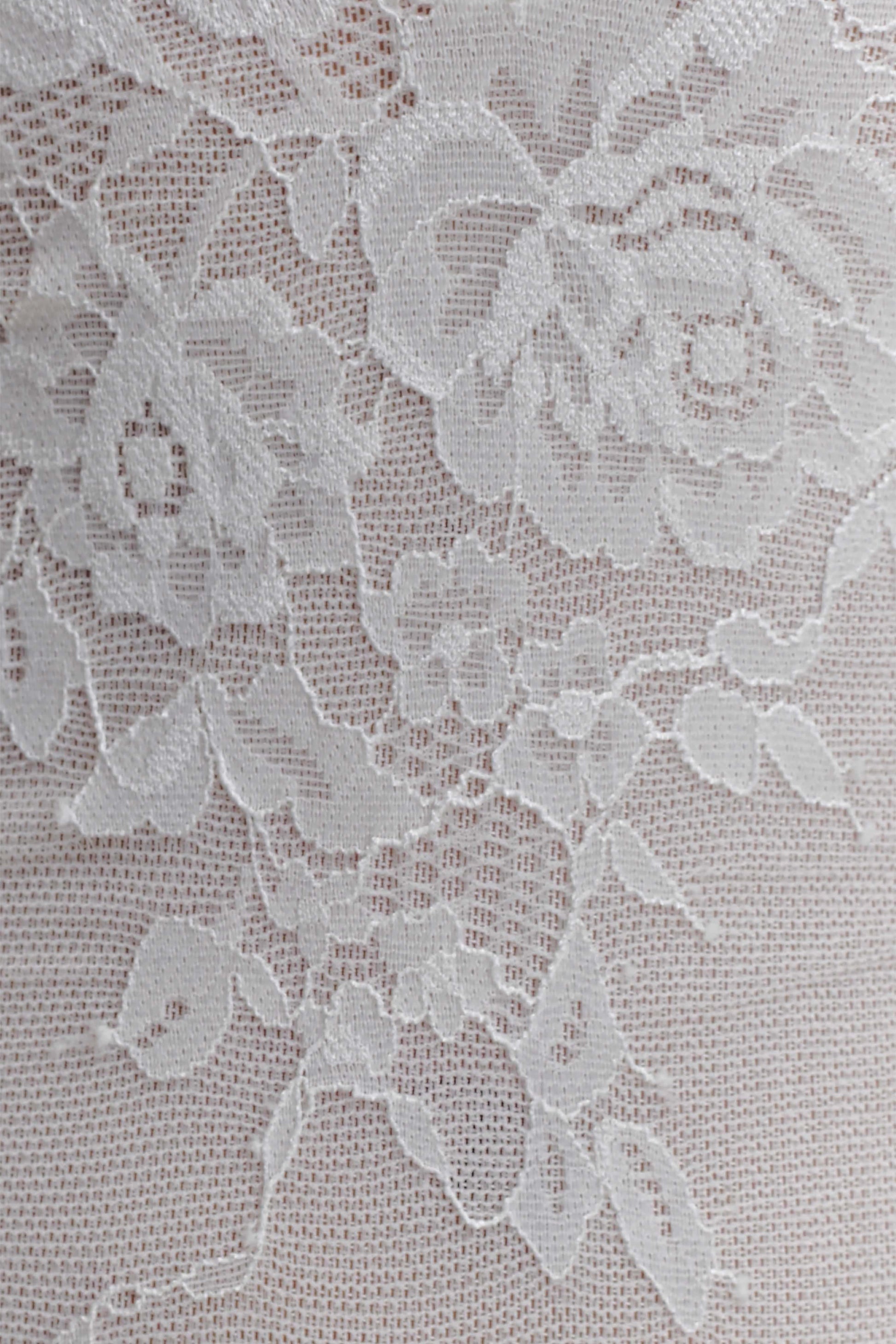 Jasper Sheer Plunge Lace Bodysuit - Ivory #6