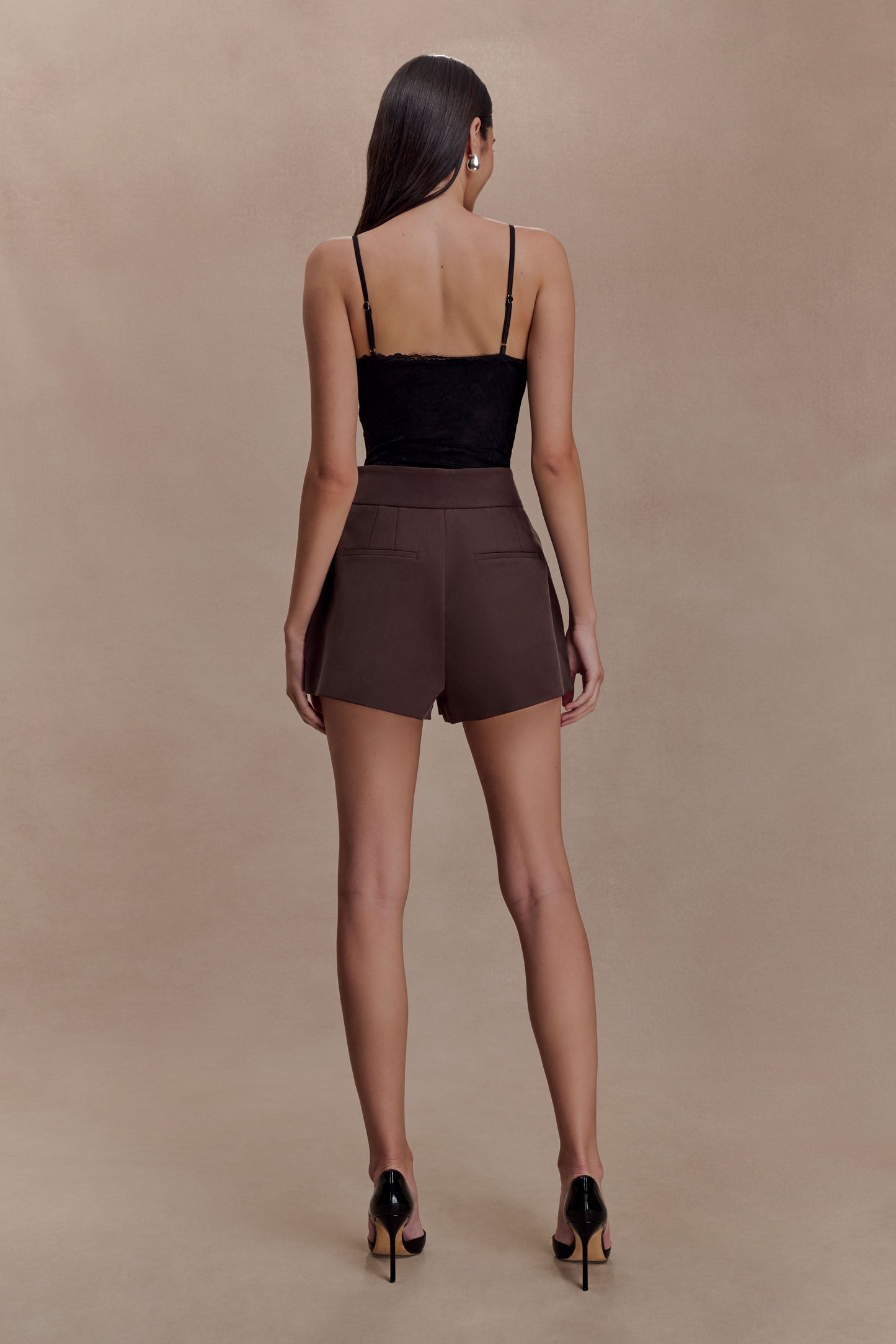 Jasper Plunge Lace Bodysuit - Black