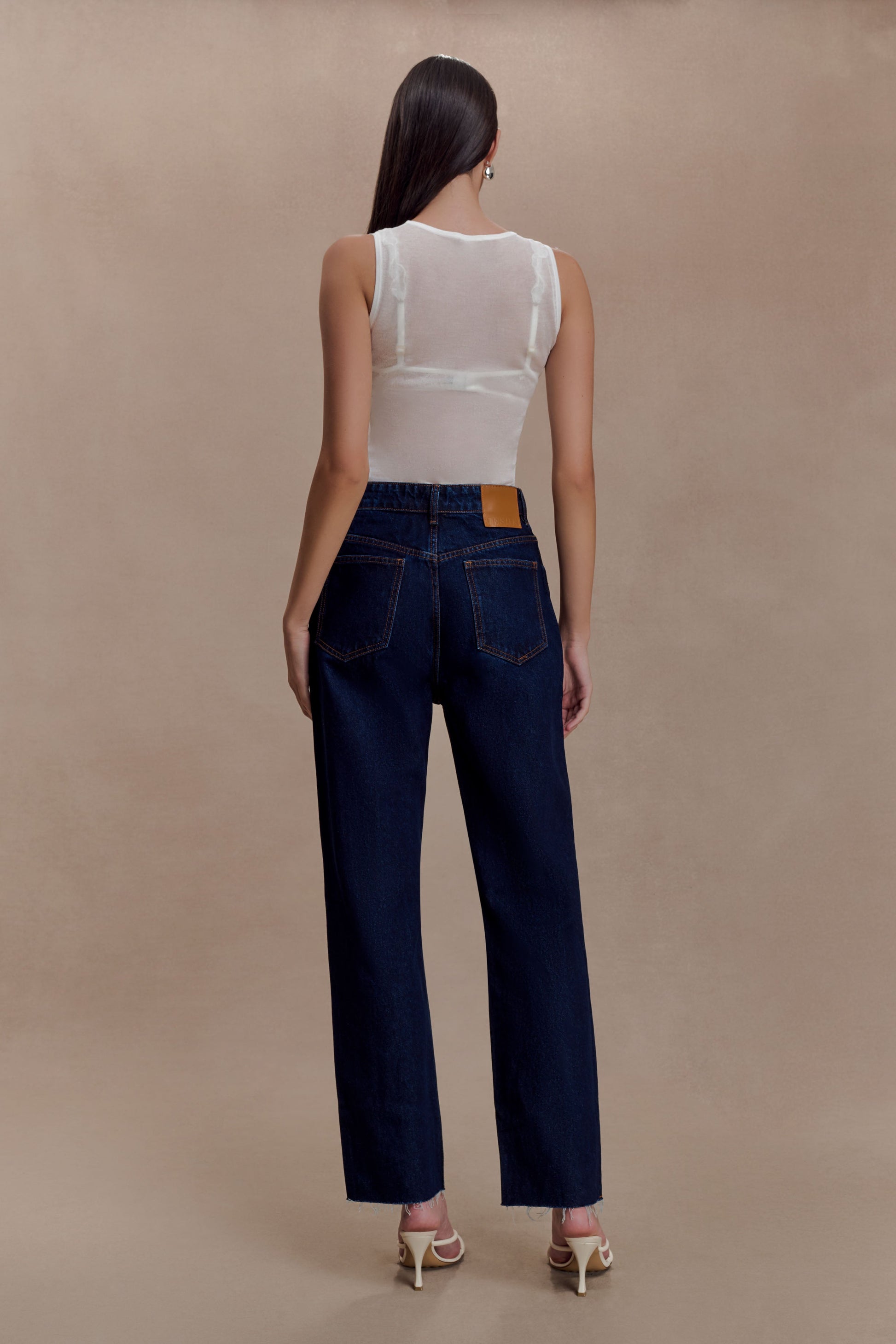 Dollie Sheer Knit Tank Top - Ivory #6