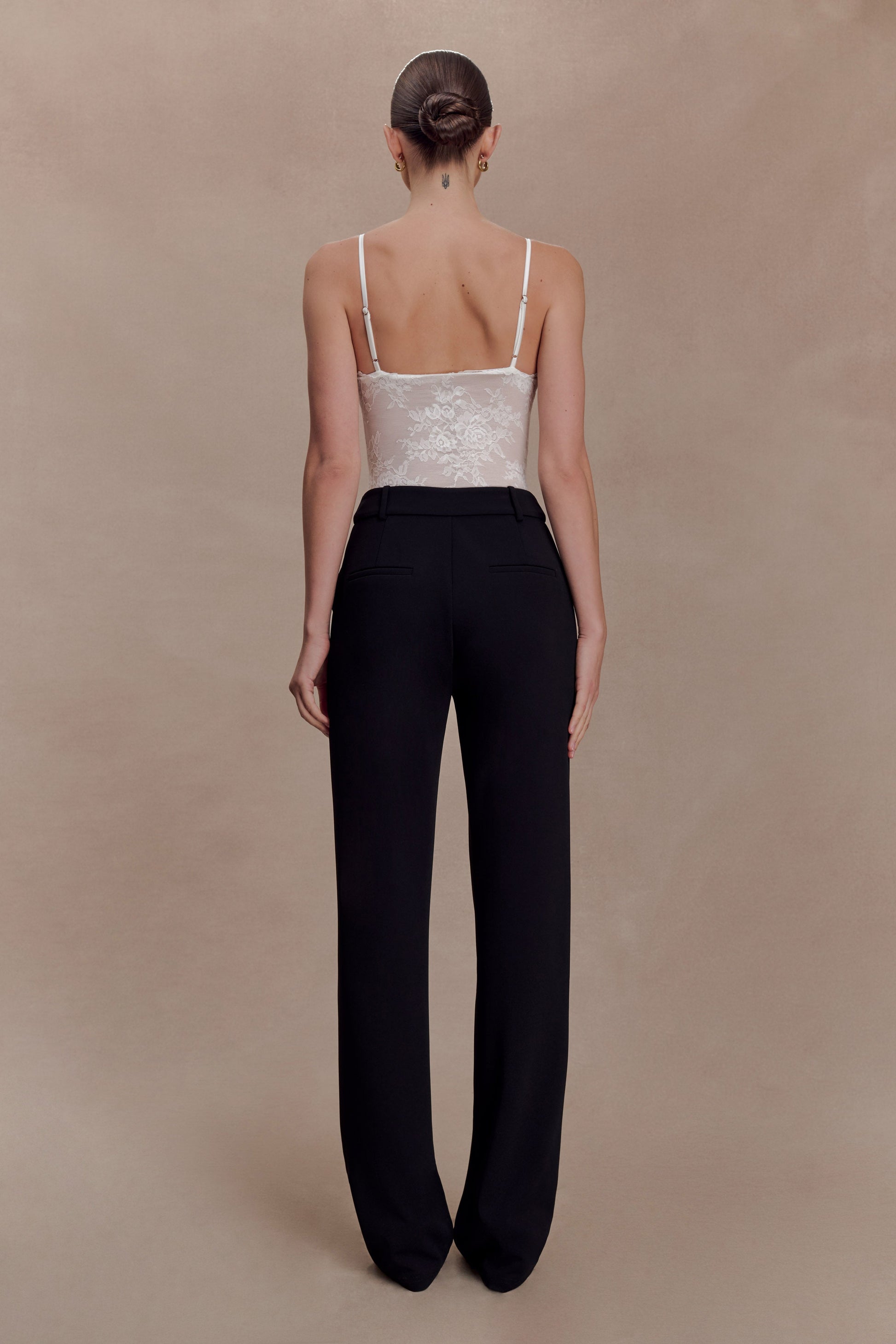 Maude Crepe Straight Leg Pants - Black #2