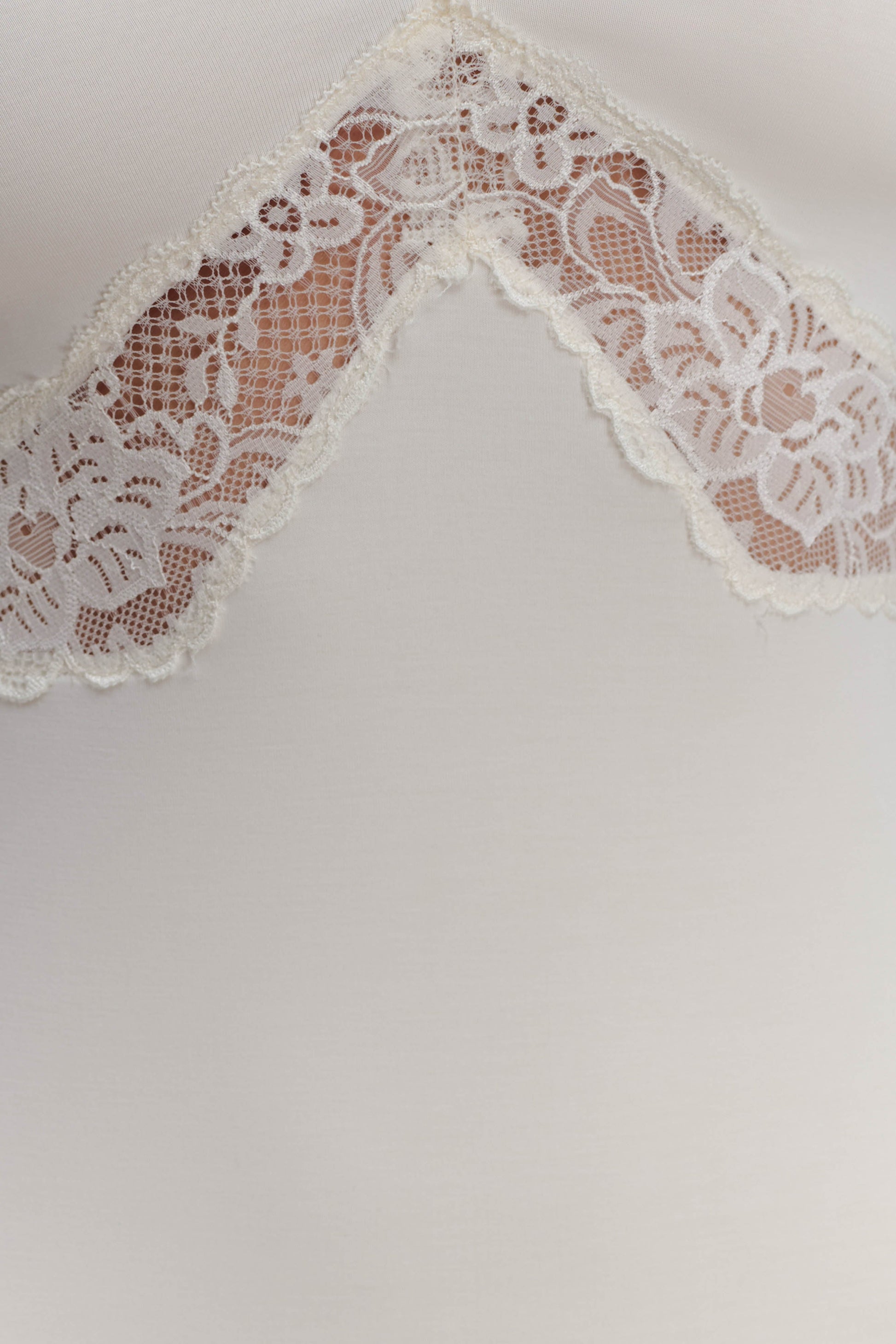 Electra Slinky Lace Mini Dress - Ivory #6