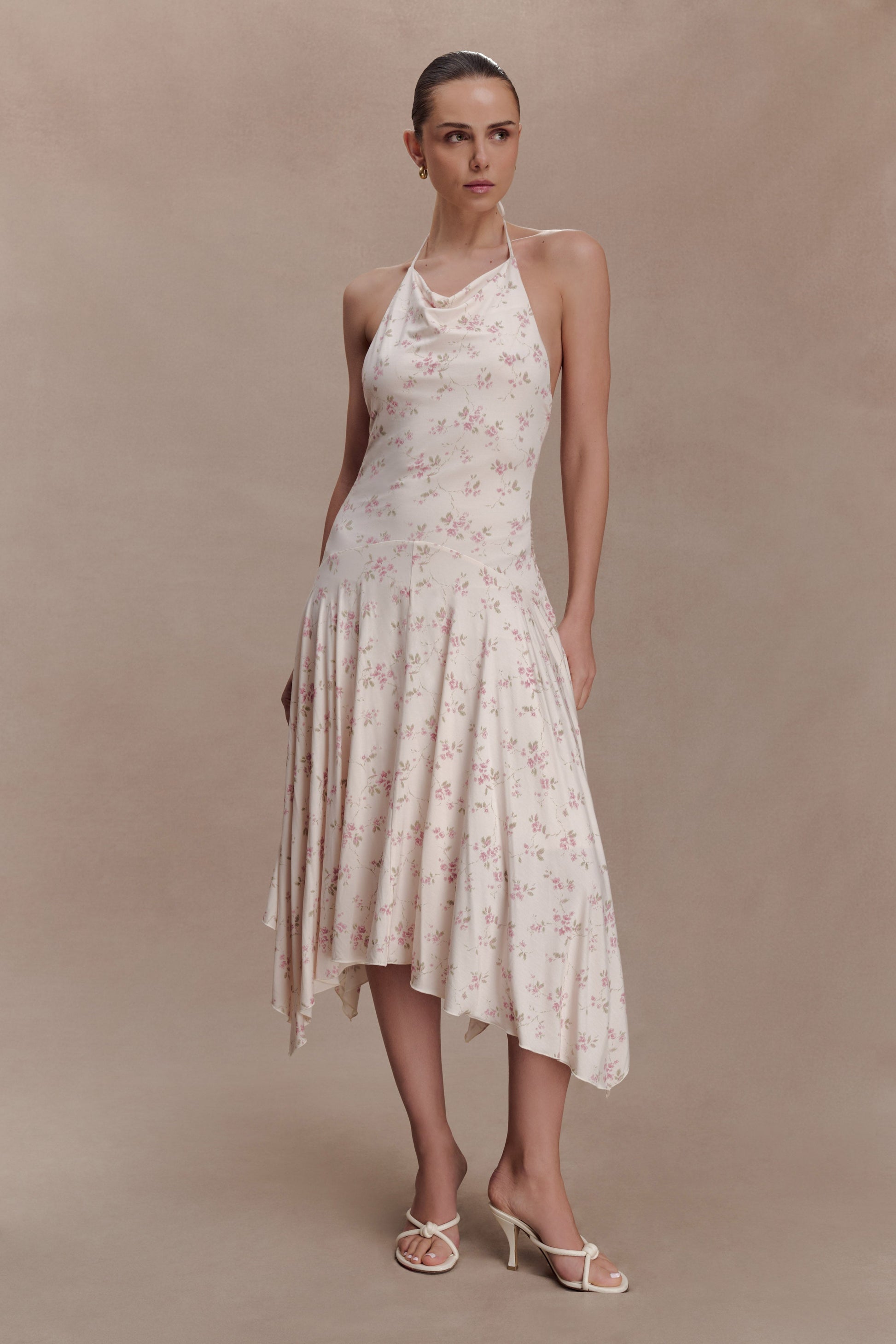 Sylvie Modal Hankie Midi Dress - Floral Ditsy Print #4