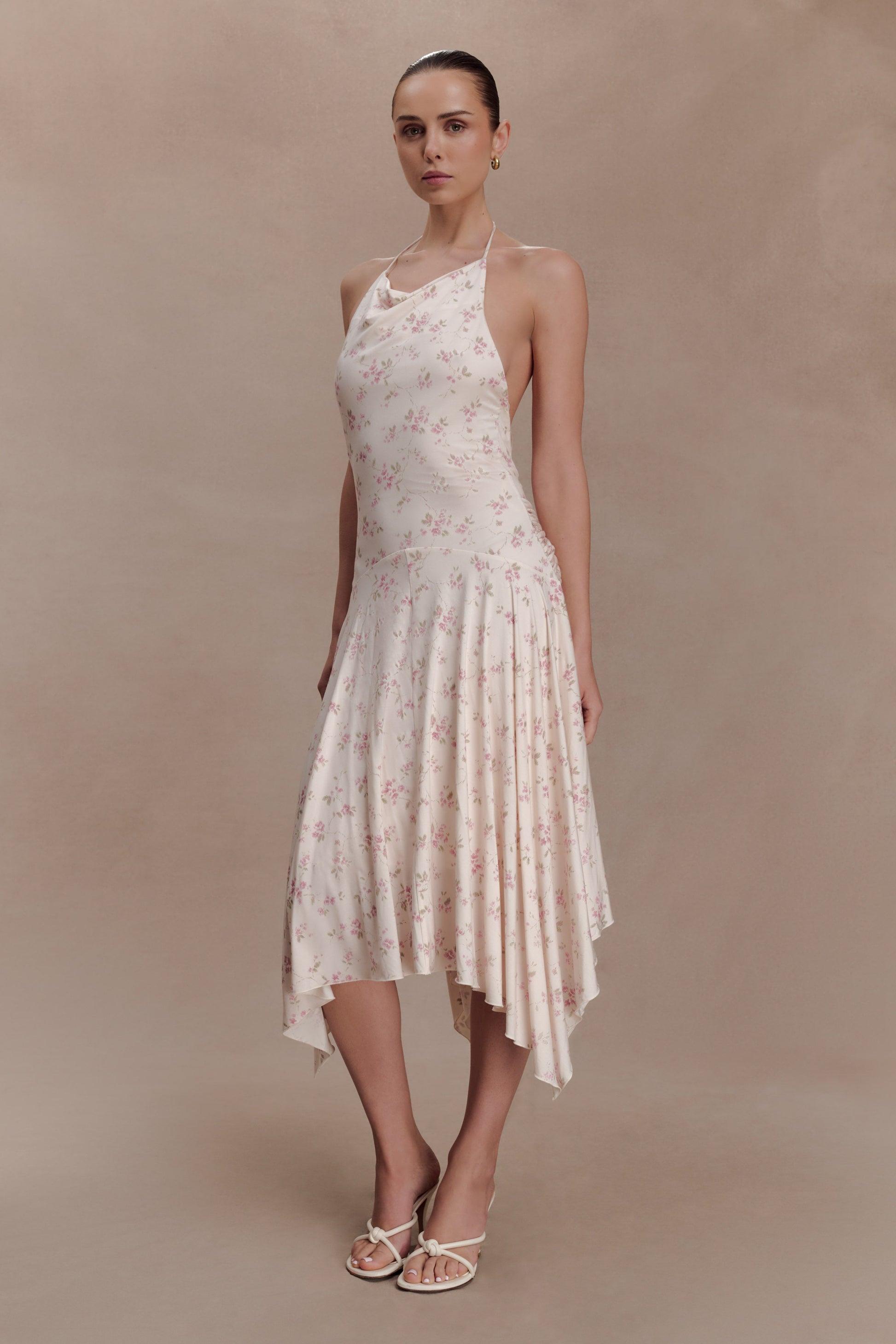 Sylvie Modal Hankie Midi Dress - Floral Ditsy Print #3