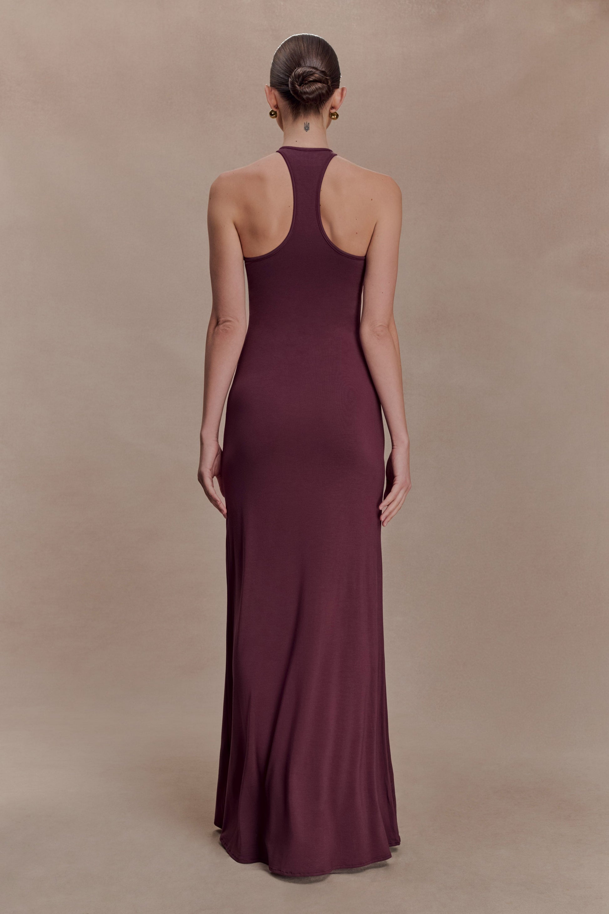 Ramona Modal Maxi Dress With Hardware - Mahogany #2