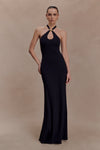 Ramona Modal Maxi Dress With Hardware - Black