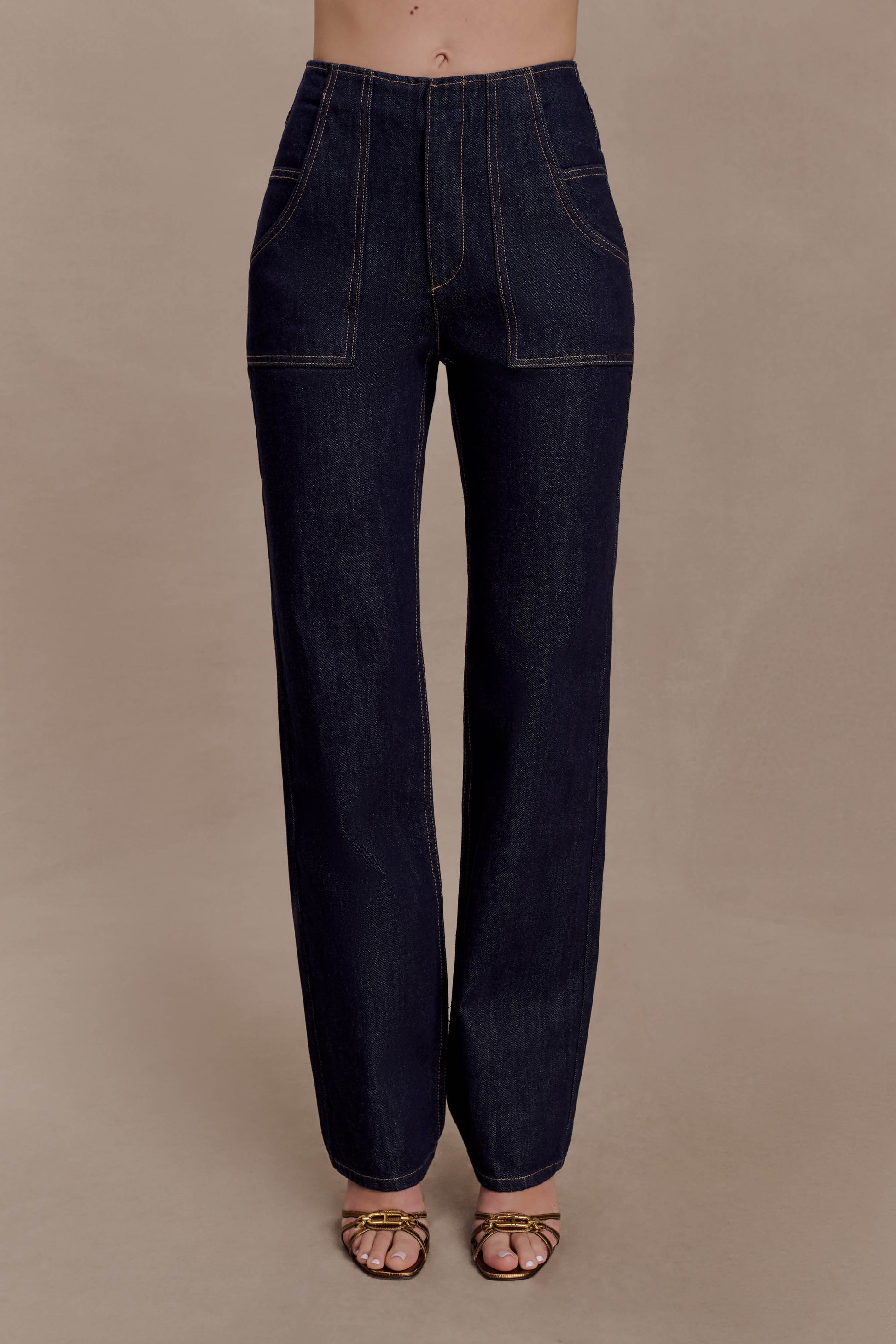 Clarrissa High Rise Jeans - Washed Indigo Blue #4