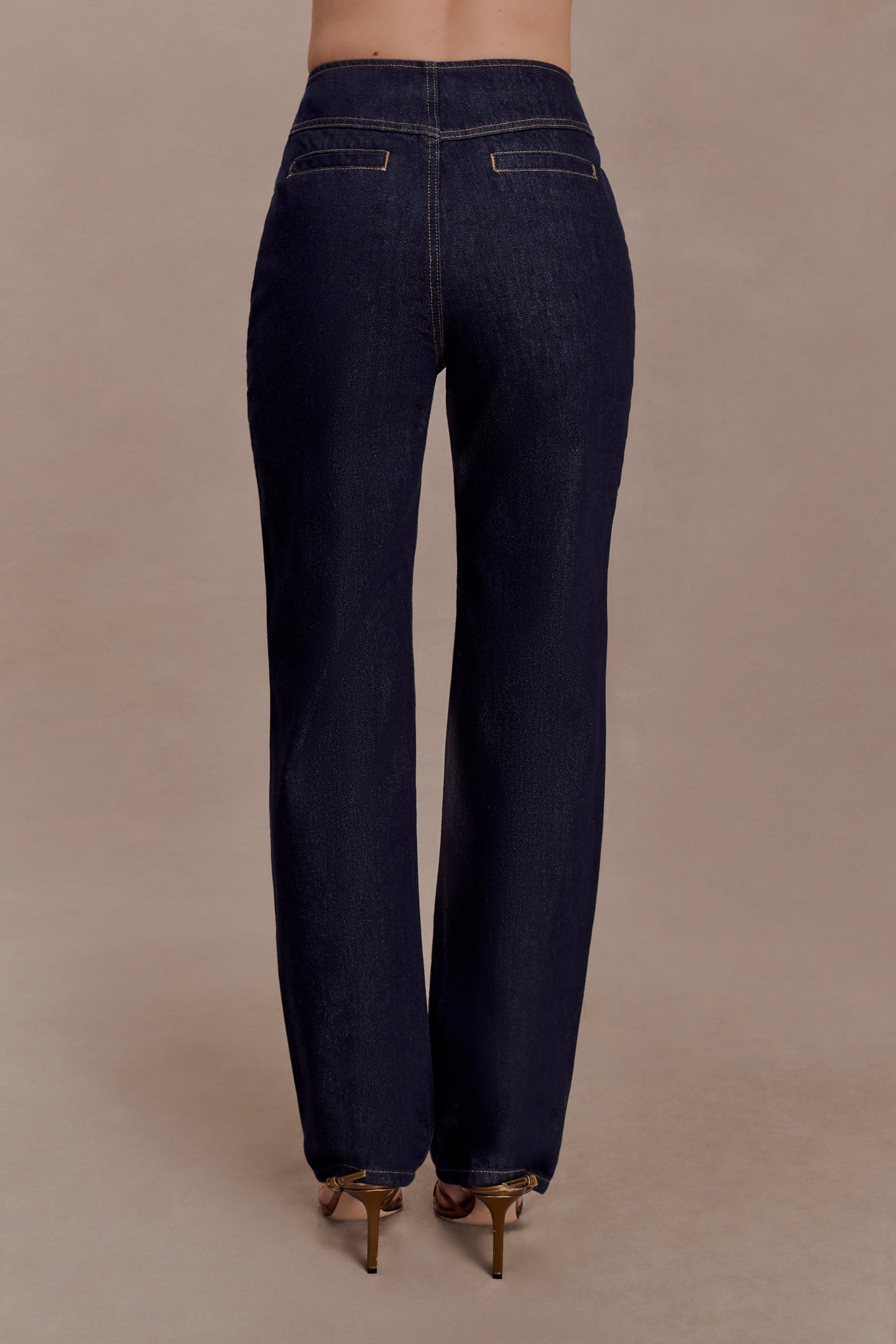 Clarrissa High Rise Jeans - Washed Indigo Blue