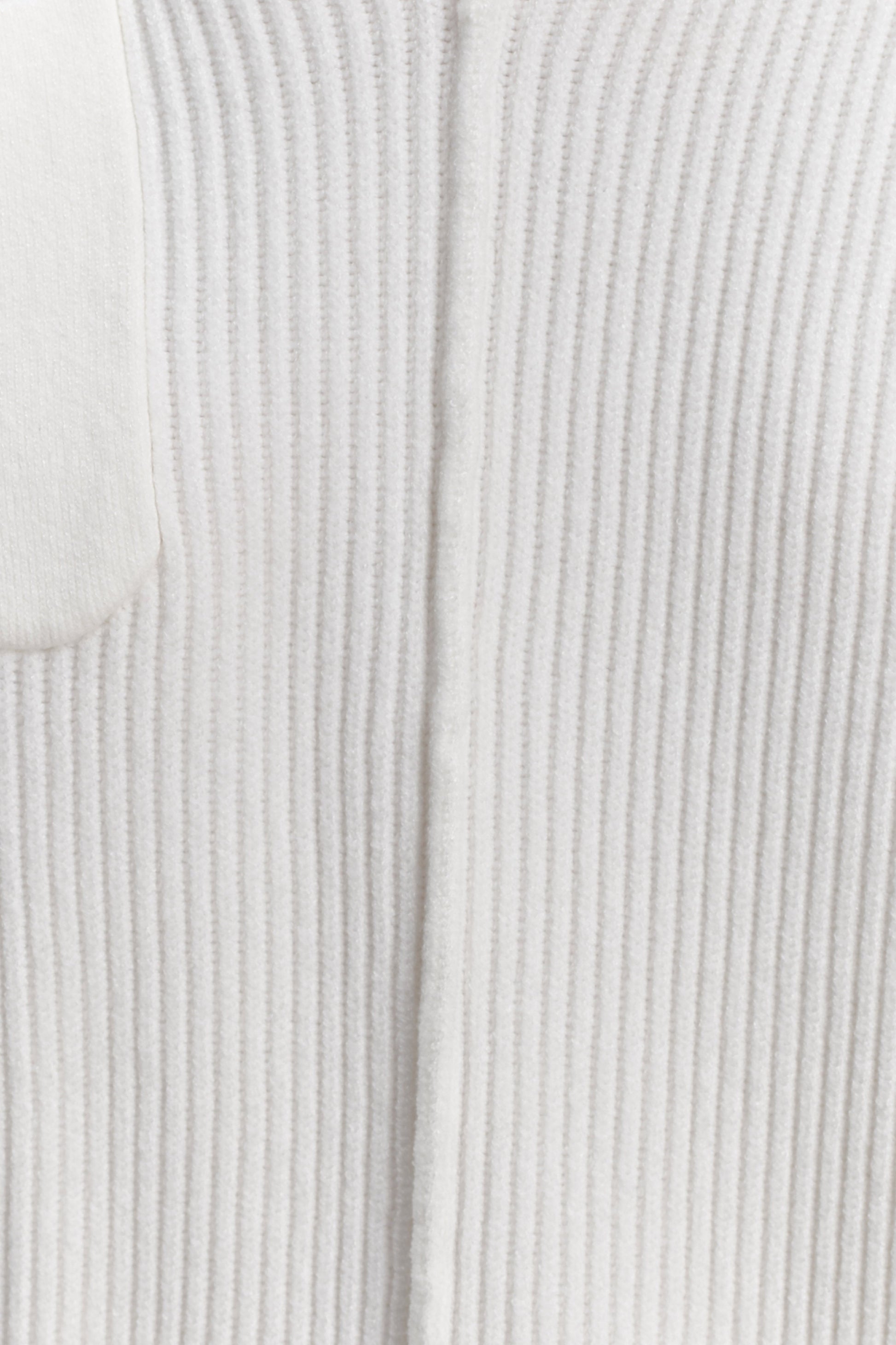Bianka V Neck Knit Jumper - Off White #7