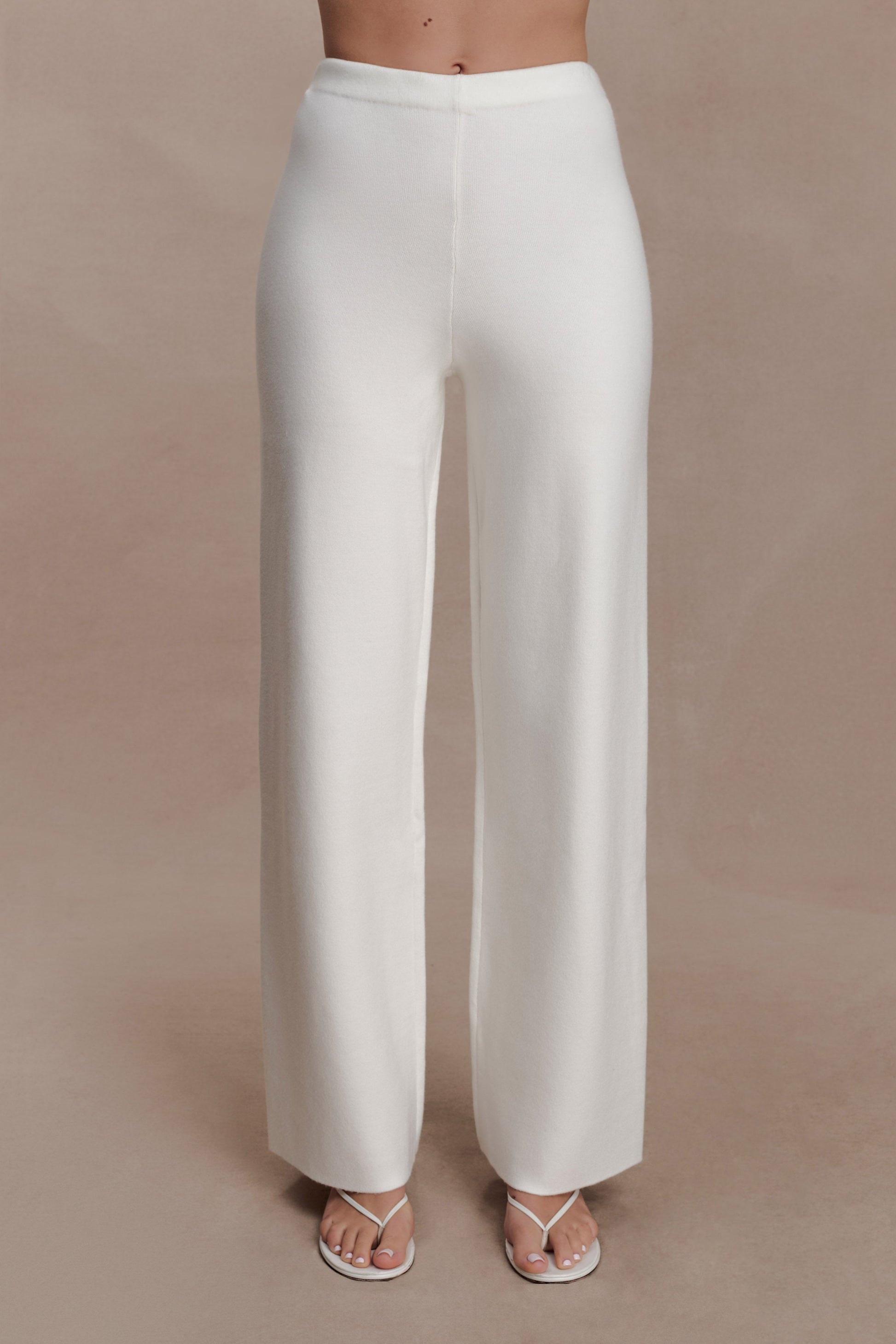 Kerrymae Straight Leg Knit Pants - Off White #6