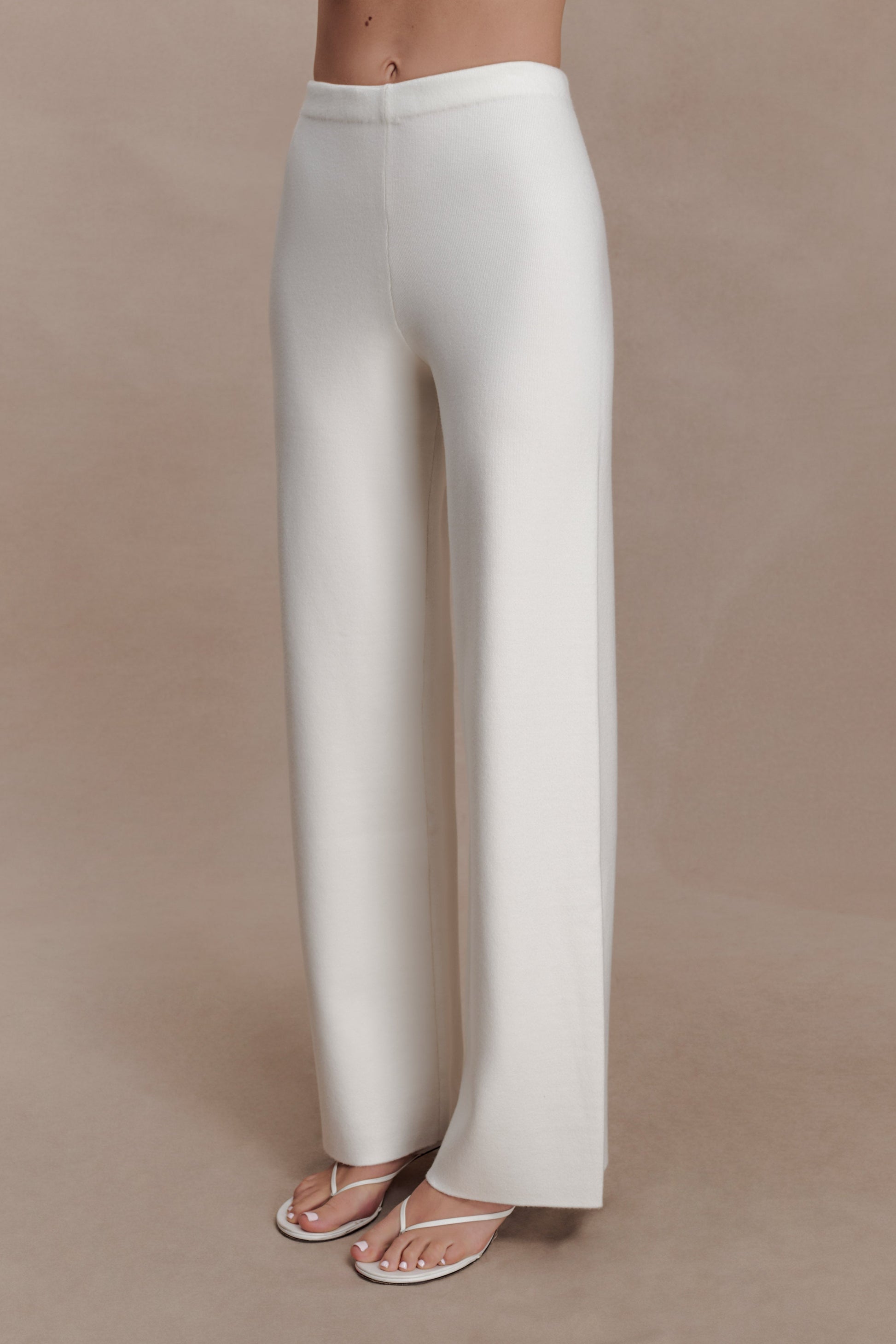 Kerrymae Straight Leg Knit Pants - Off White #4