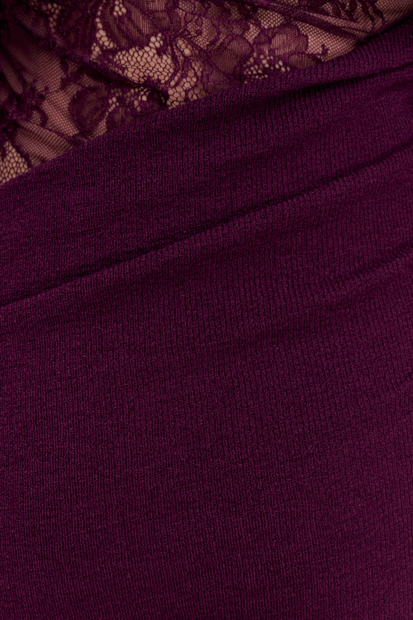 Luxie Lace Knit Maxi Dress - Plum