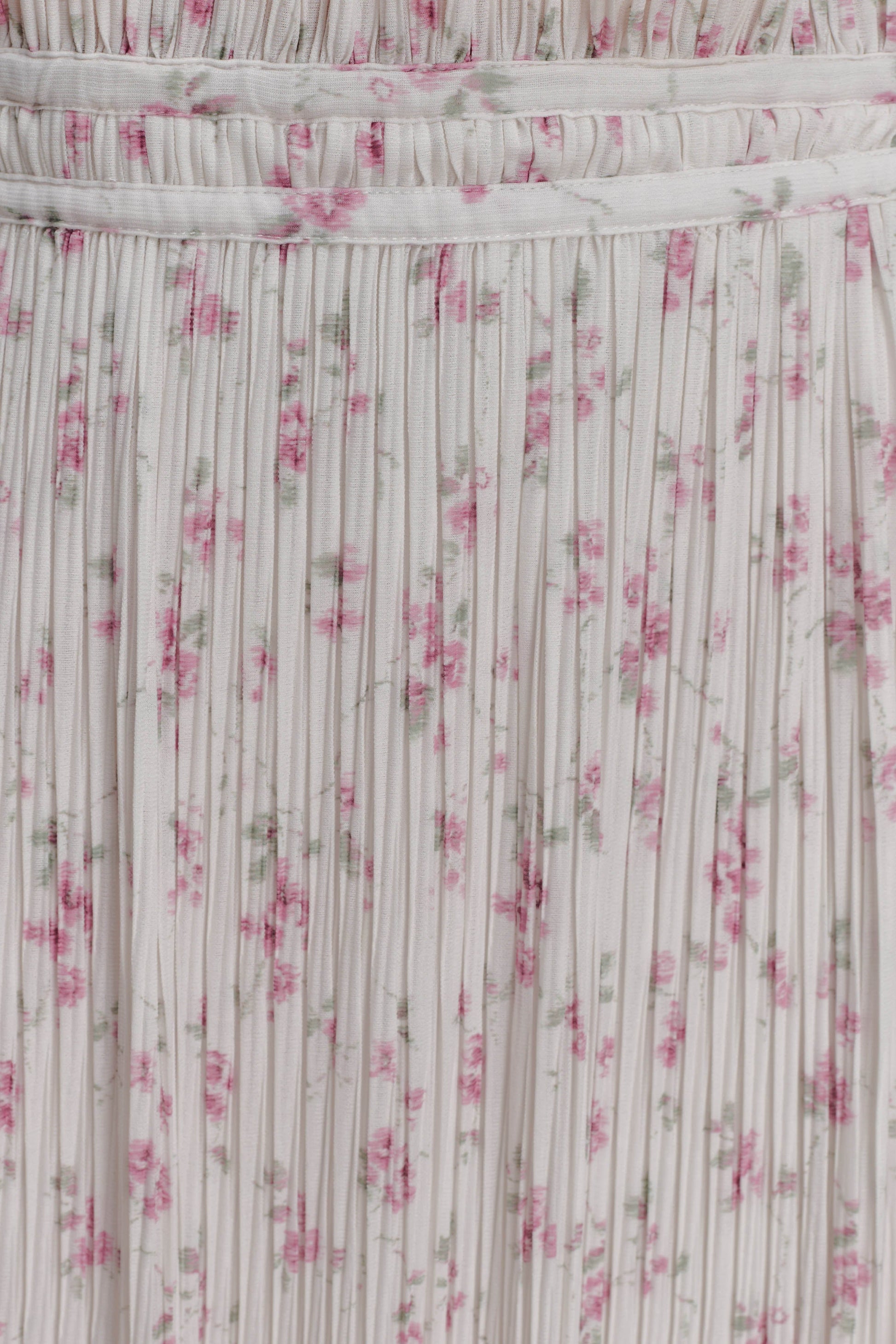 Amaris Gathered Plisse Maxi Skirt - Floral Ditsy Print #7