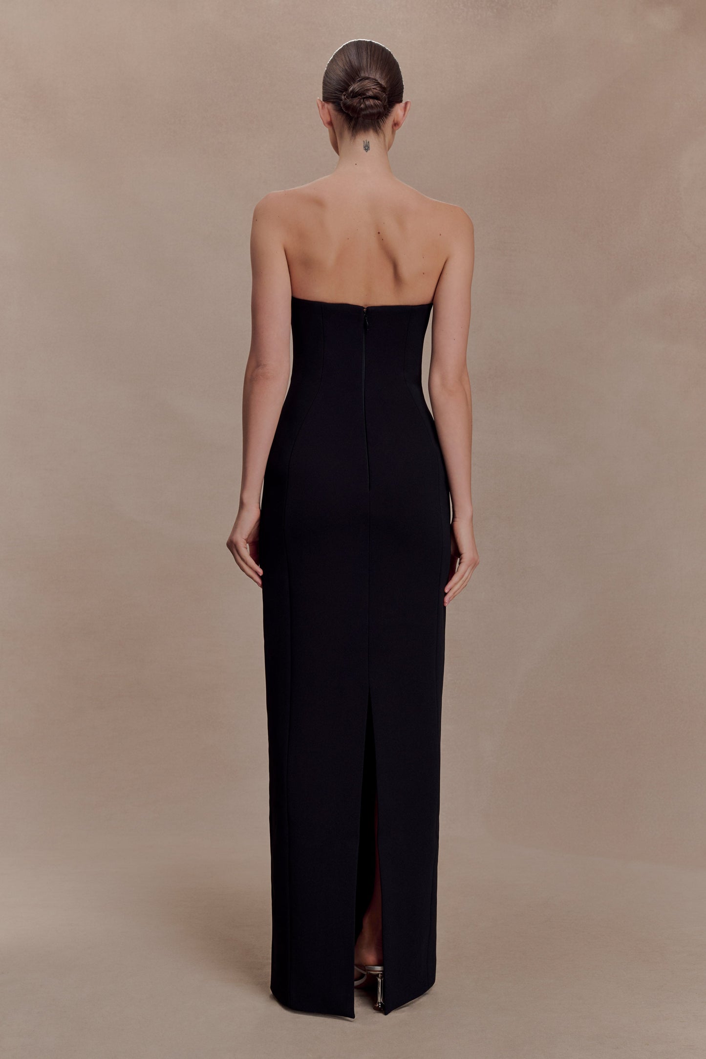 Hilda Embellished Strapless Maxi Dress - Black