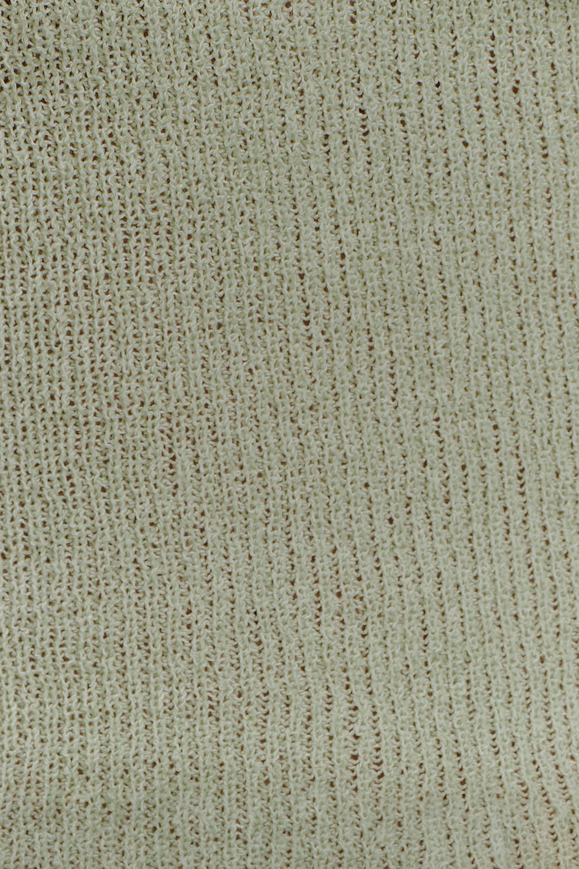 Samira Halter Knit Twist Top - Pastel Green #6