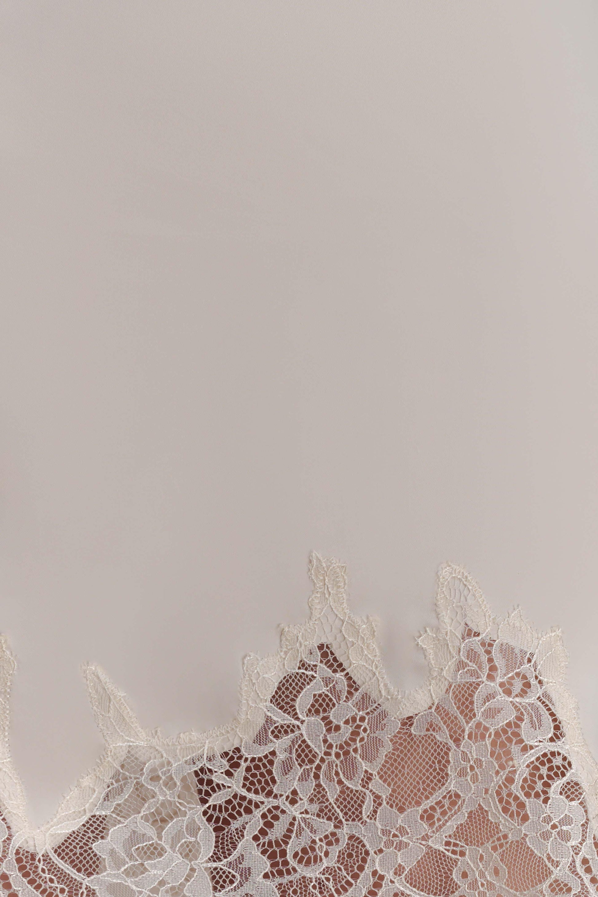 Nina Lace And Satin Mini Skirt - Ivory #6