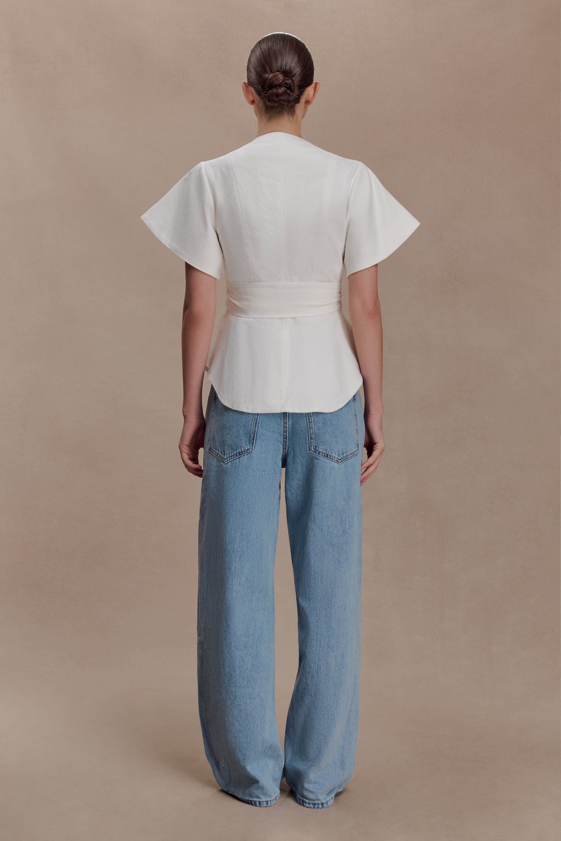 Liberty Cotton Shortsleeve Top - White #7