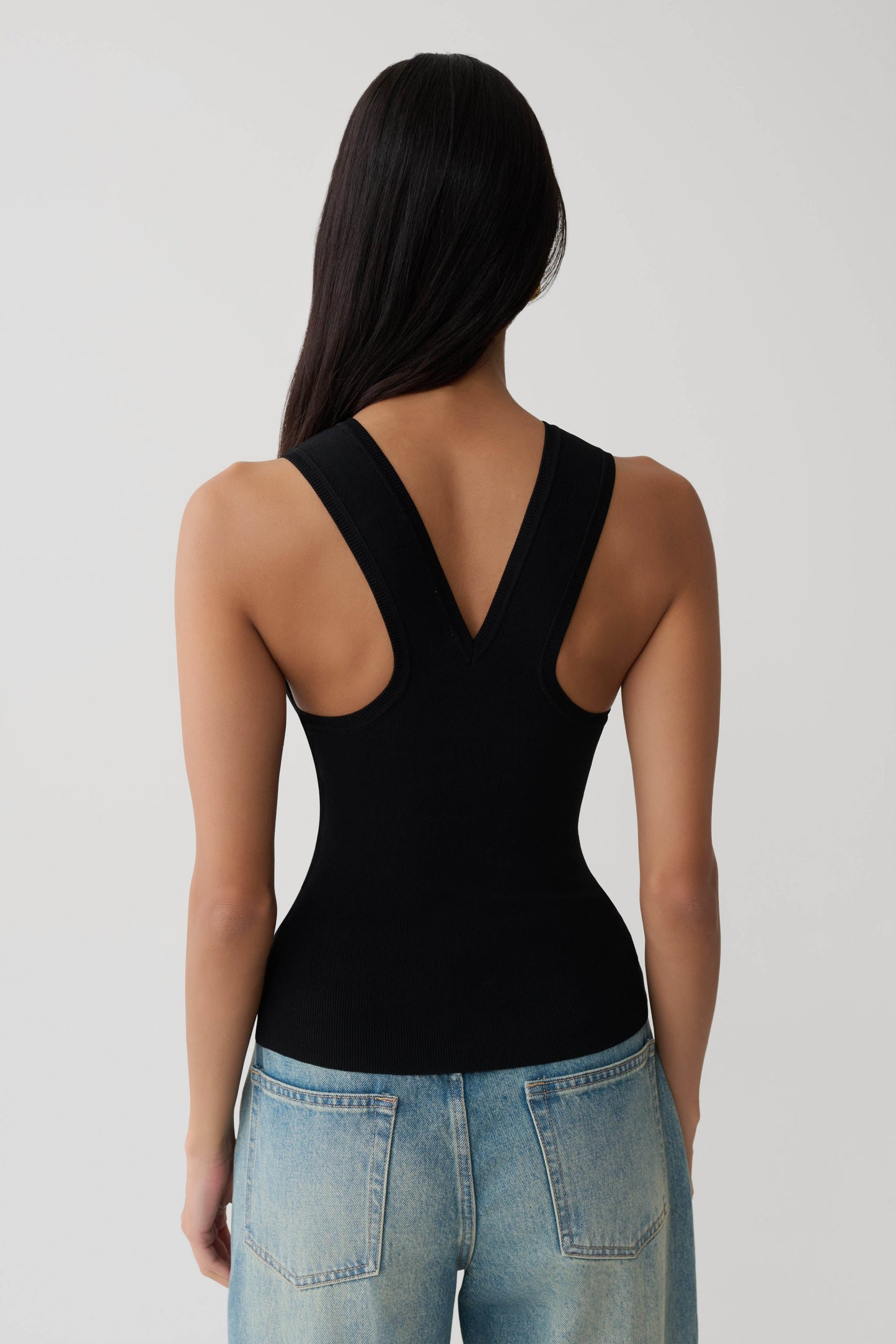 Marleen Knit Tank Top - Black