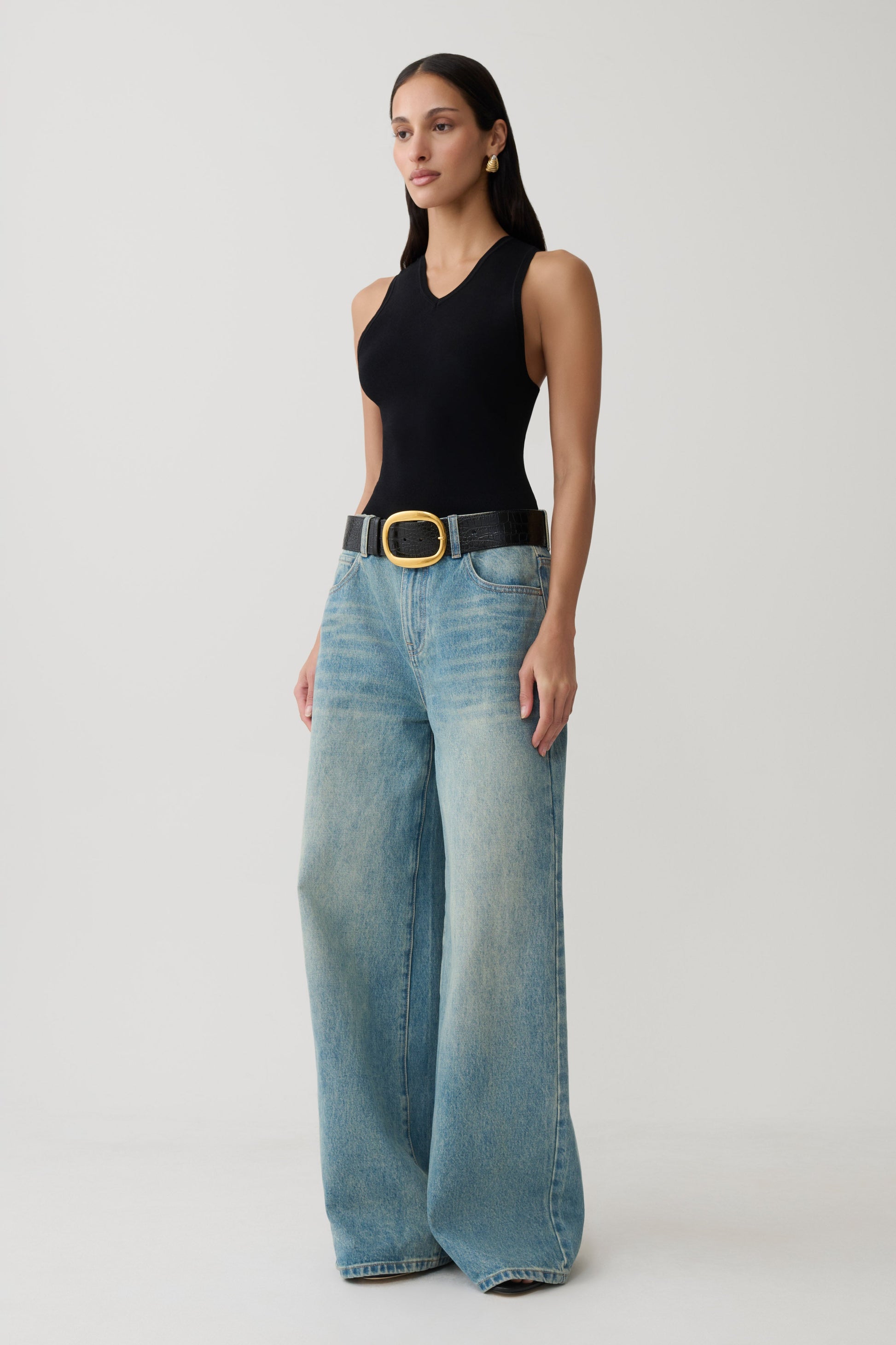 Marleen Knit Tank Top - Black #4