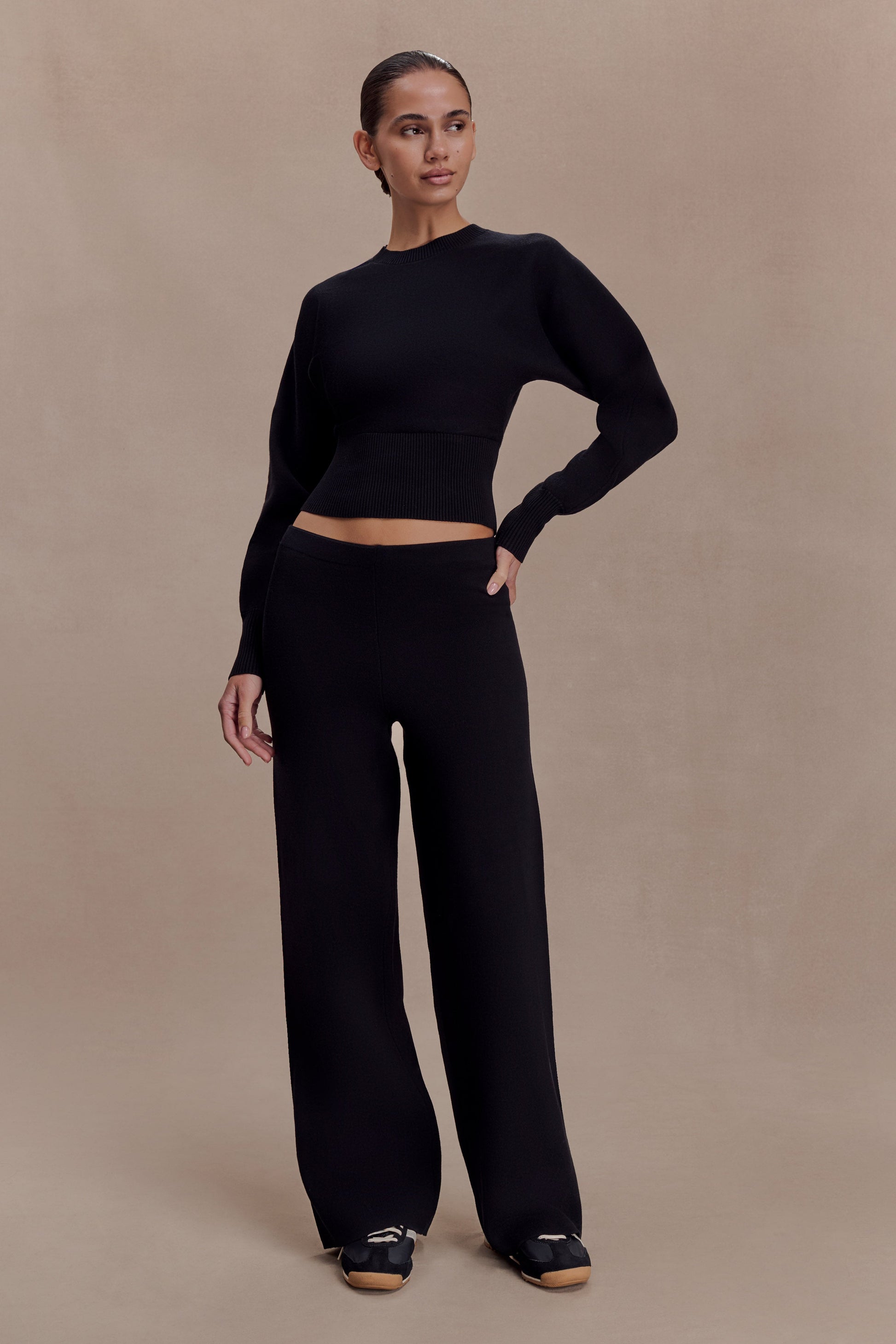 Kerrymae Straight Leg Knit Pants - Black #3