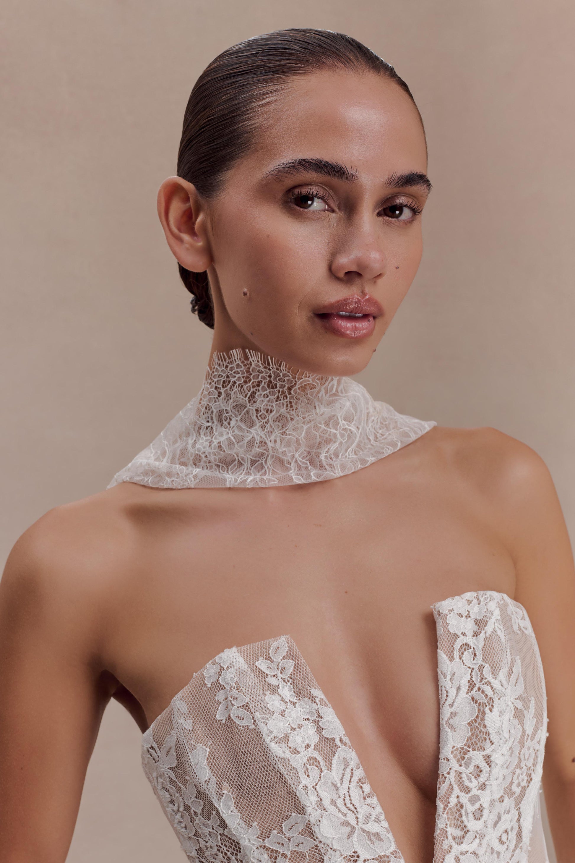 Zoey Lace Scarf - Ivory #7