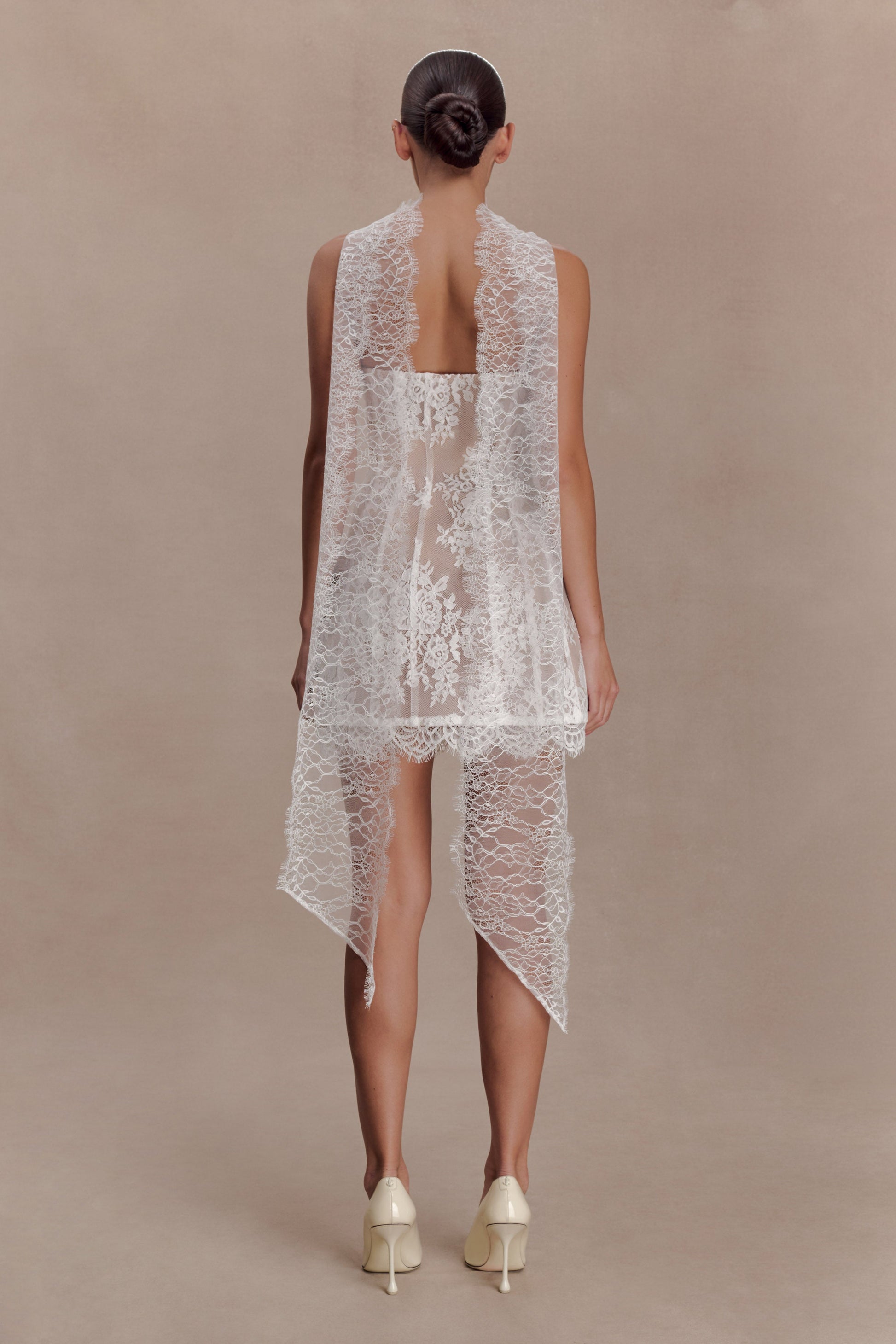 Zoey Lace Scarf - Ivory #3