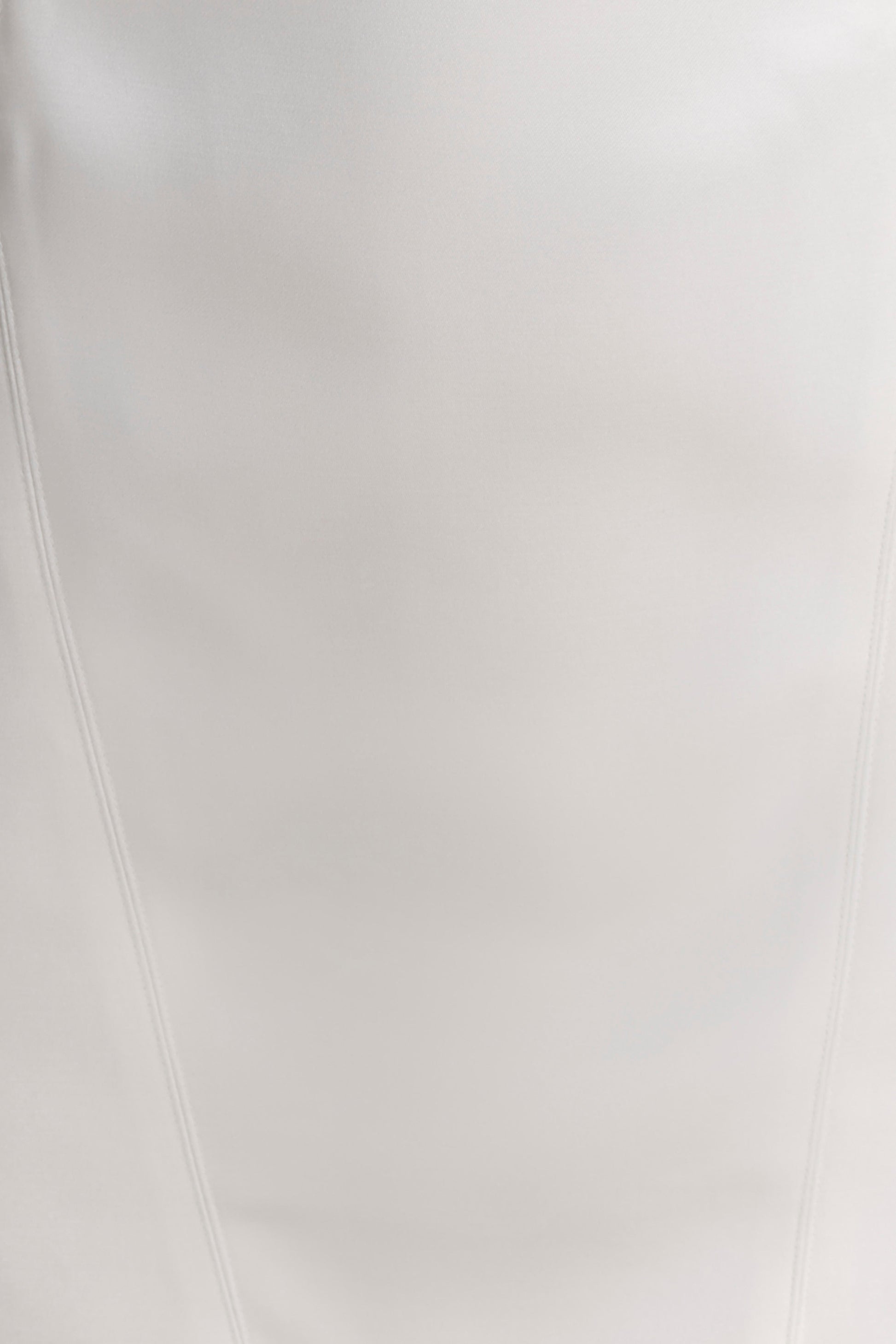 Beth Satin Mini Dress - White #5