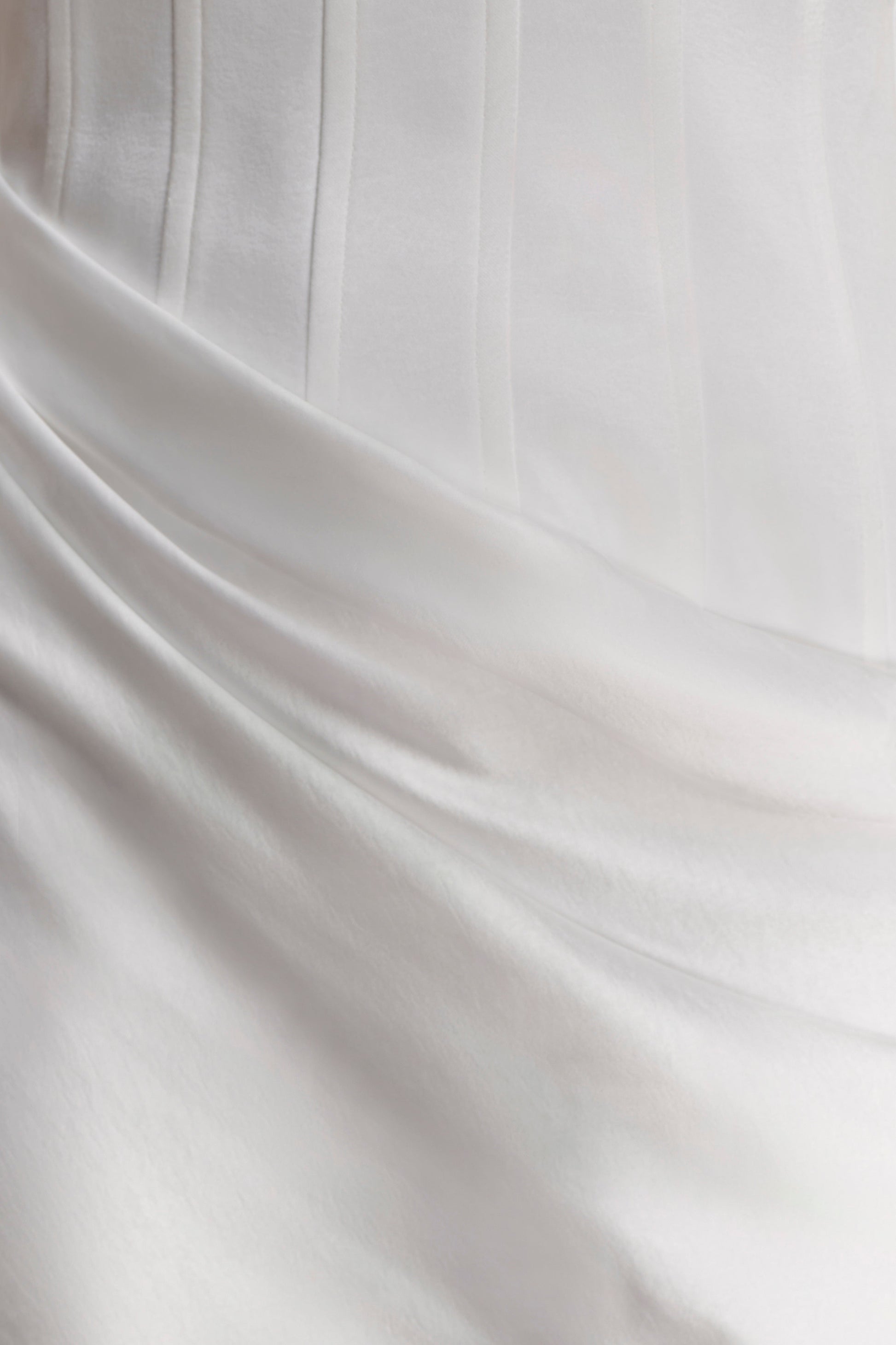 Grace Strapless Draped Waist Maxi Dress - Ivory #6