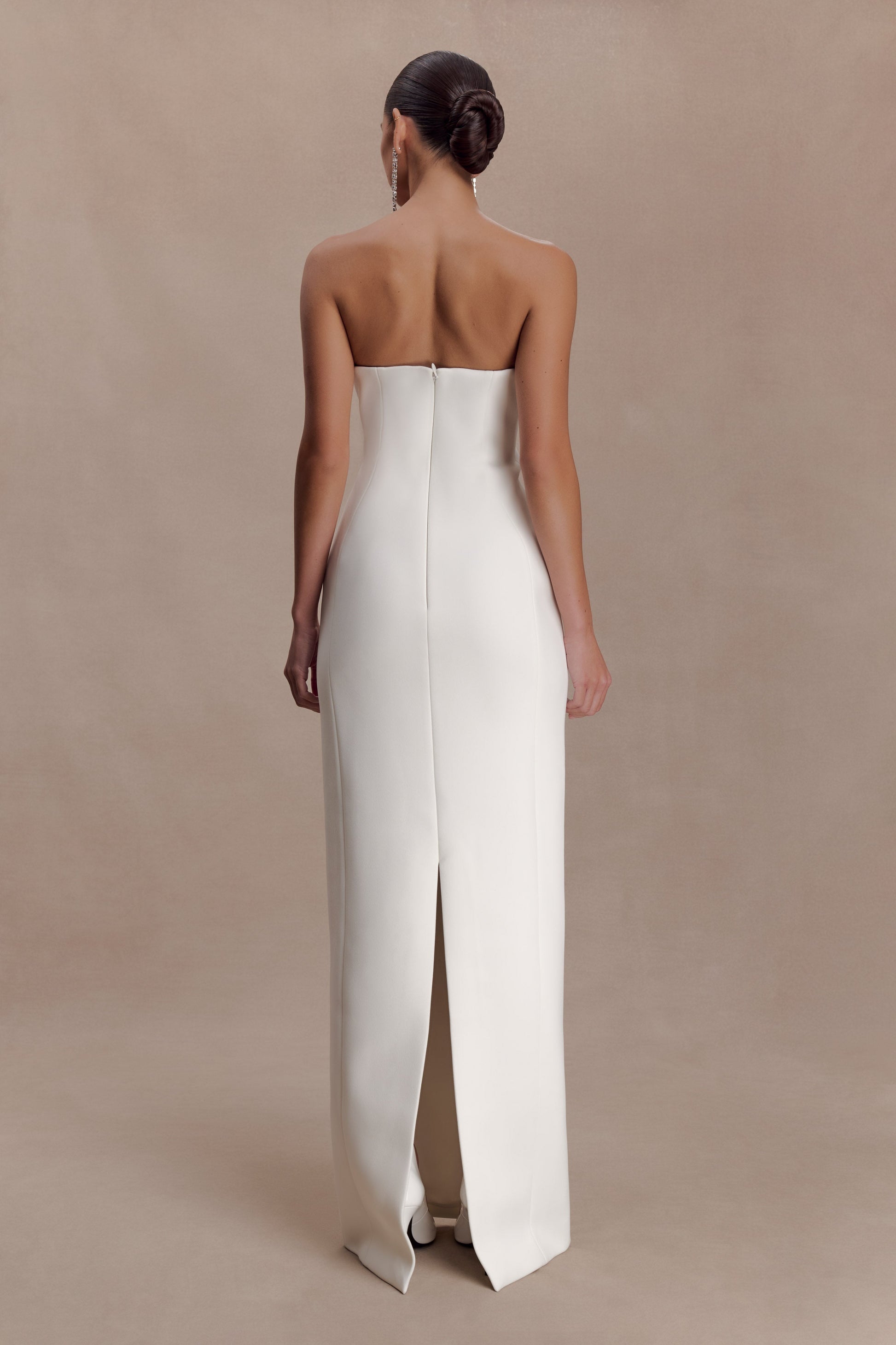 Hilda Embellished Strapless Maxi Dress - White #2