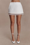 Kylie Satin Mini Skirt - Ivory