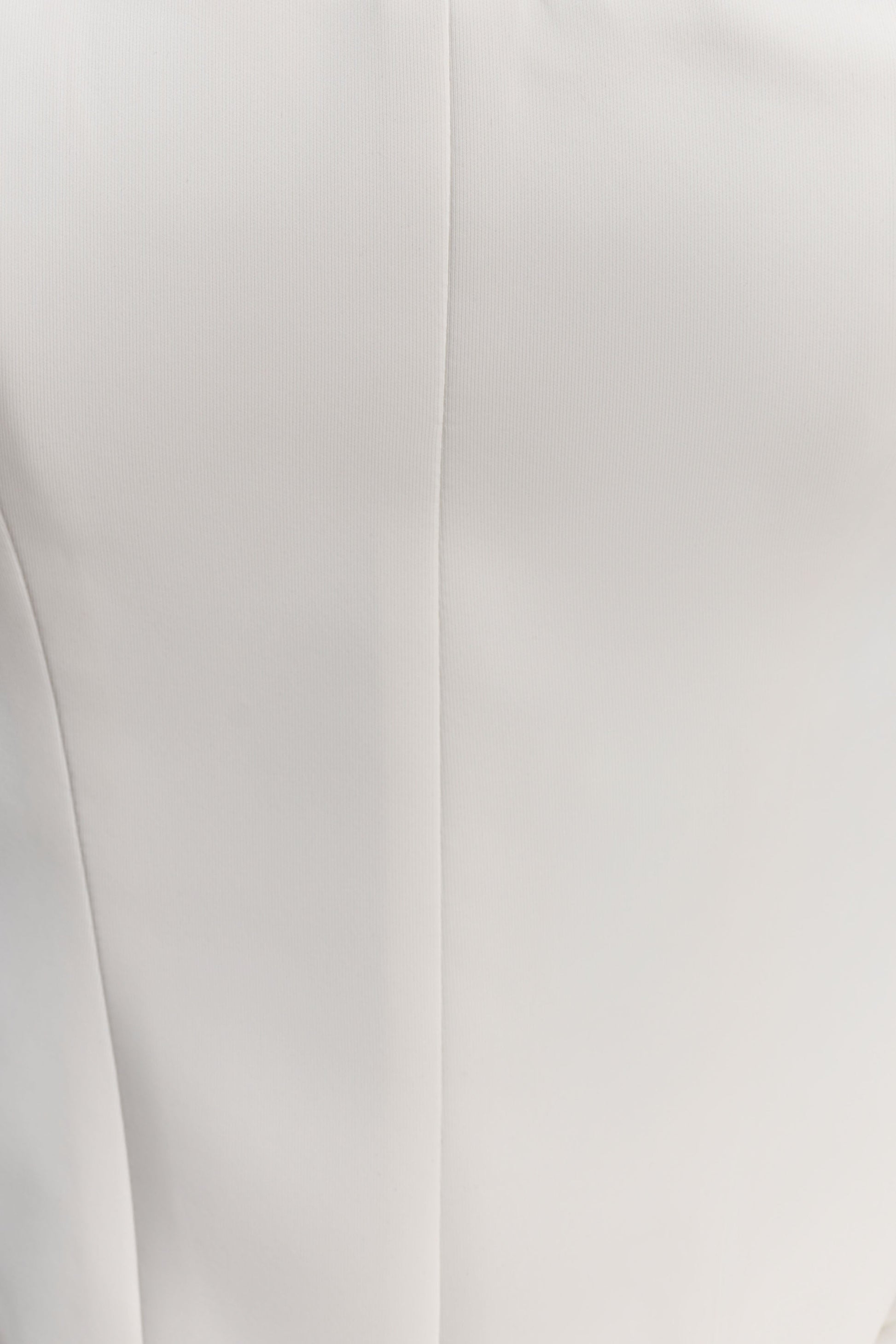 Karina Strapless Scuba Corset  - White #7