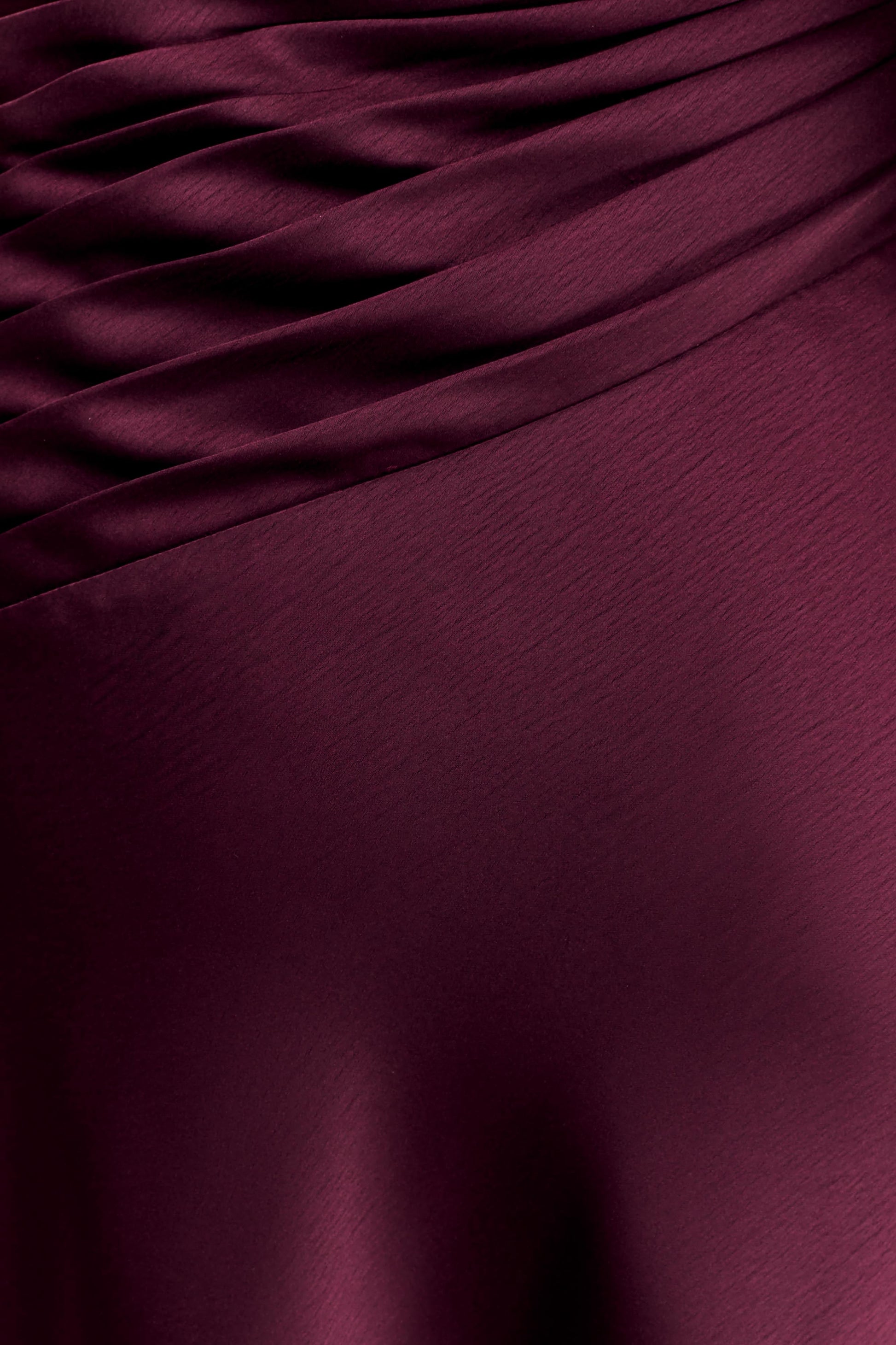 Lyla Asymmetrical Satin Maxi Dress - Plum #4