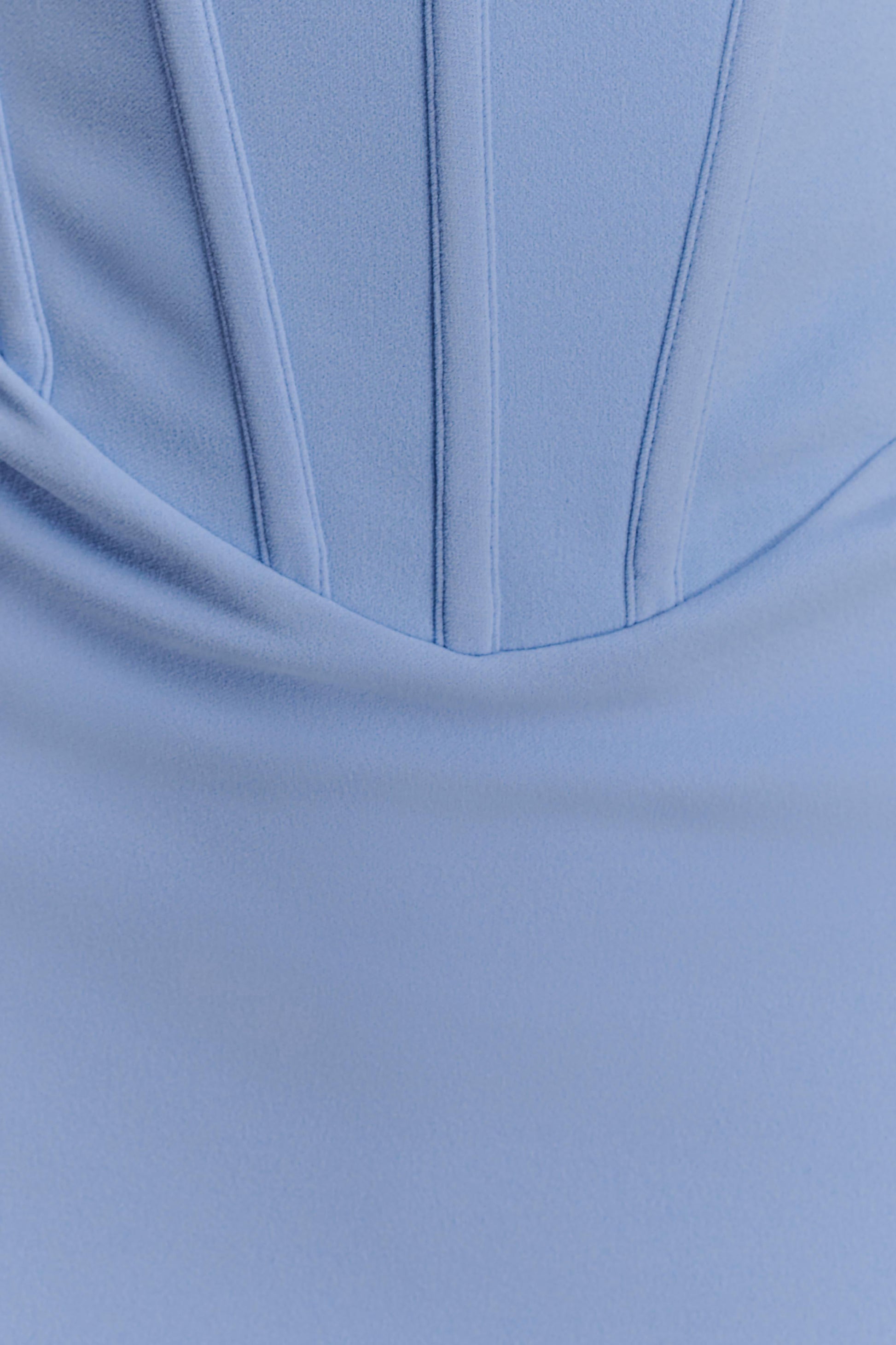 Luella Crepe Corset Maxi Dress - Cornflower Blue #5