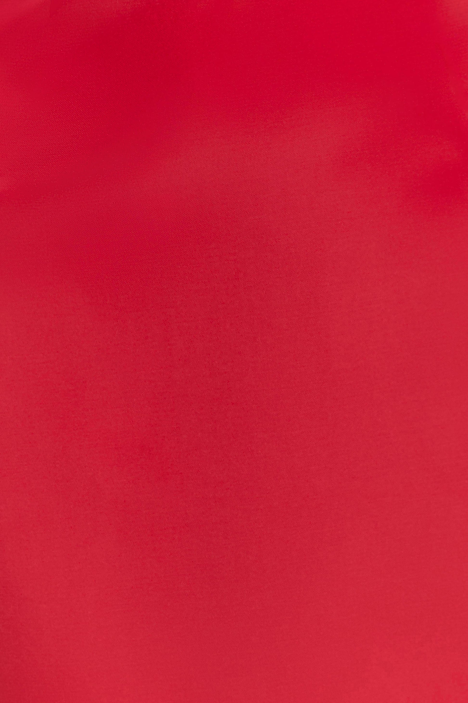 Ophelia Peplum Satin Maxi Dress - Red #6