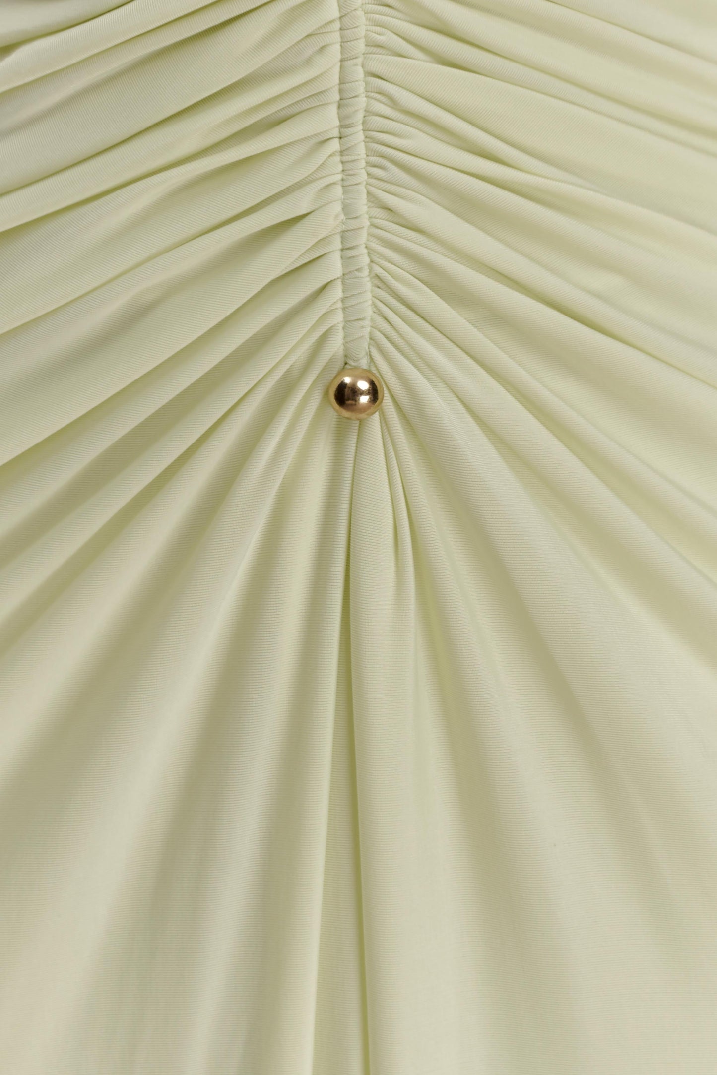 Perrie Slinky Ruched Maxi Dress - Pastel Lime