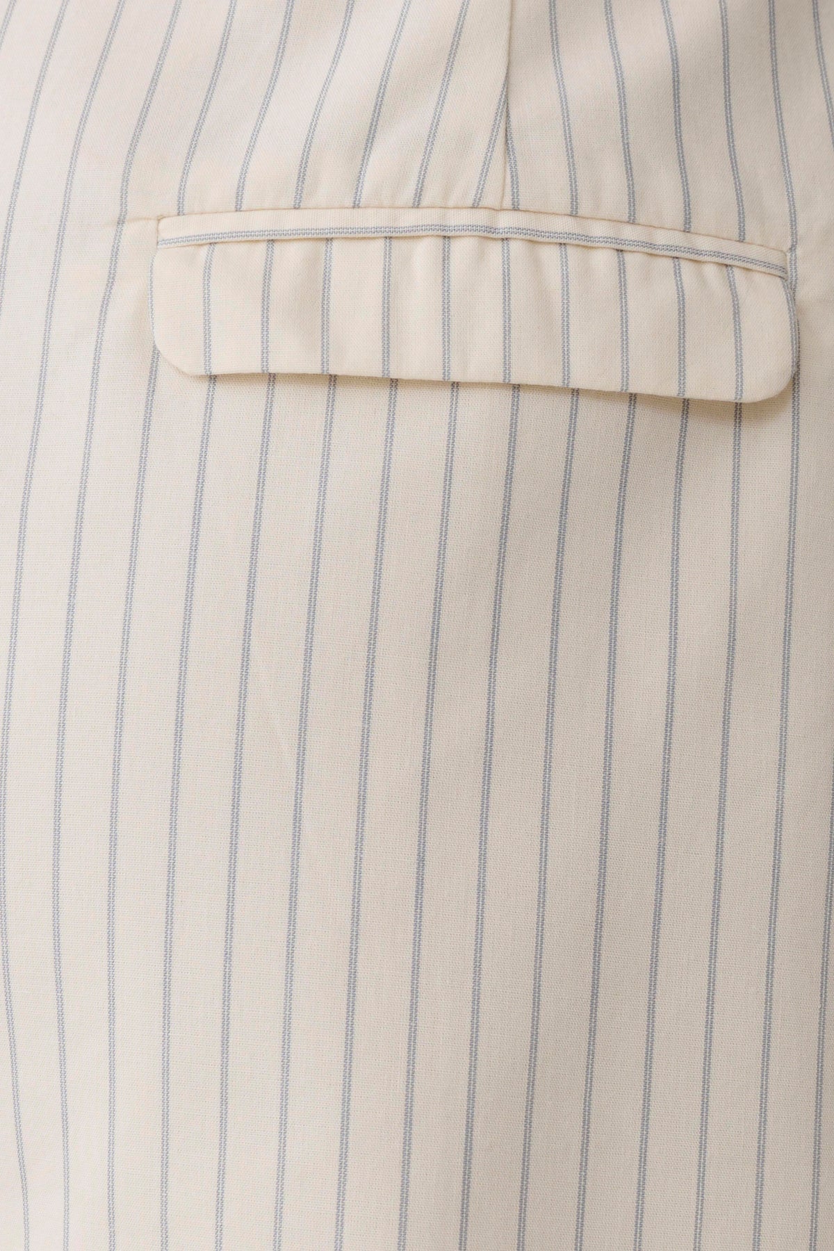Alina Pintuck Cotton Shorts - Stripe
