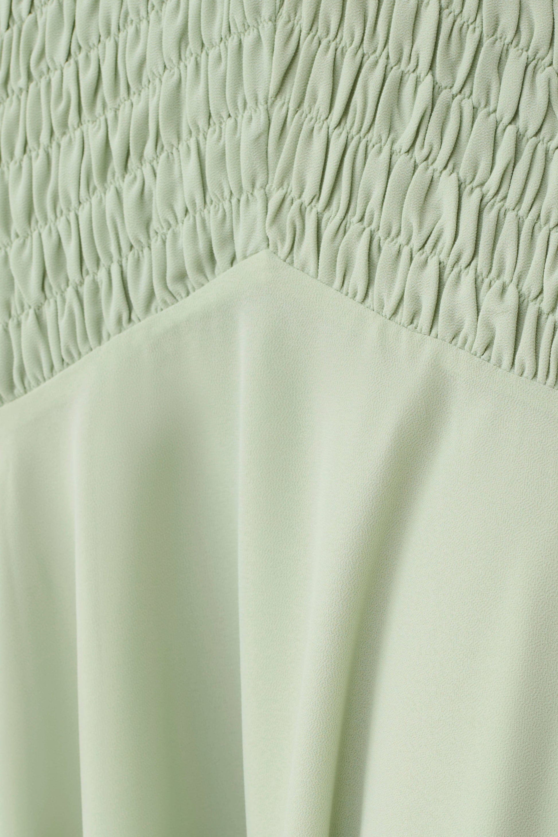 Evelyn Shirred Chiffon Maxi Dress - Sage #9