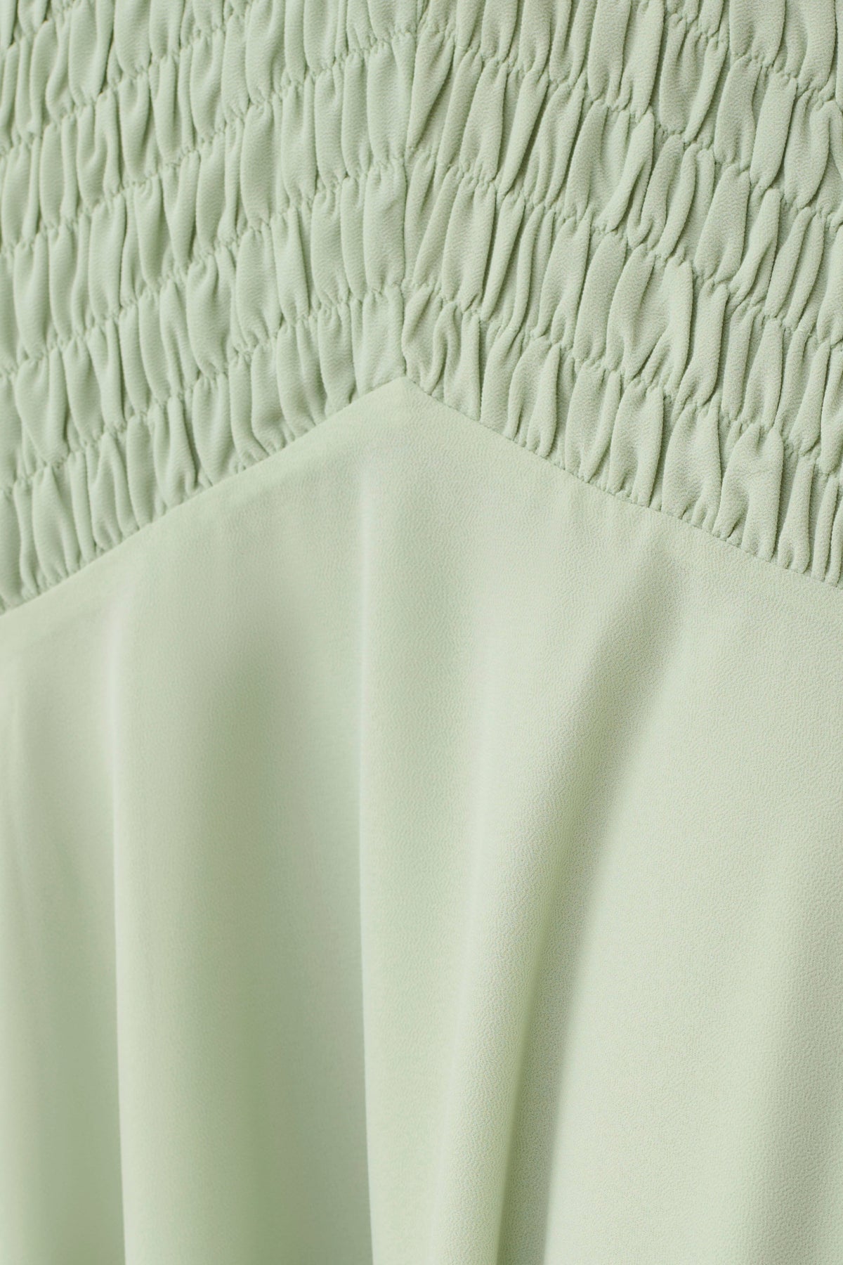Evelyn Shirred Chiffon Maxi Dress - Sage #9