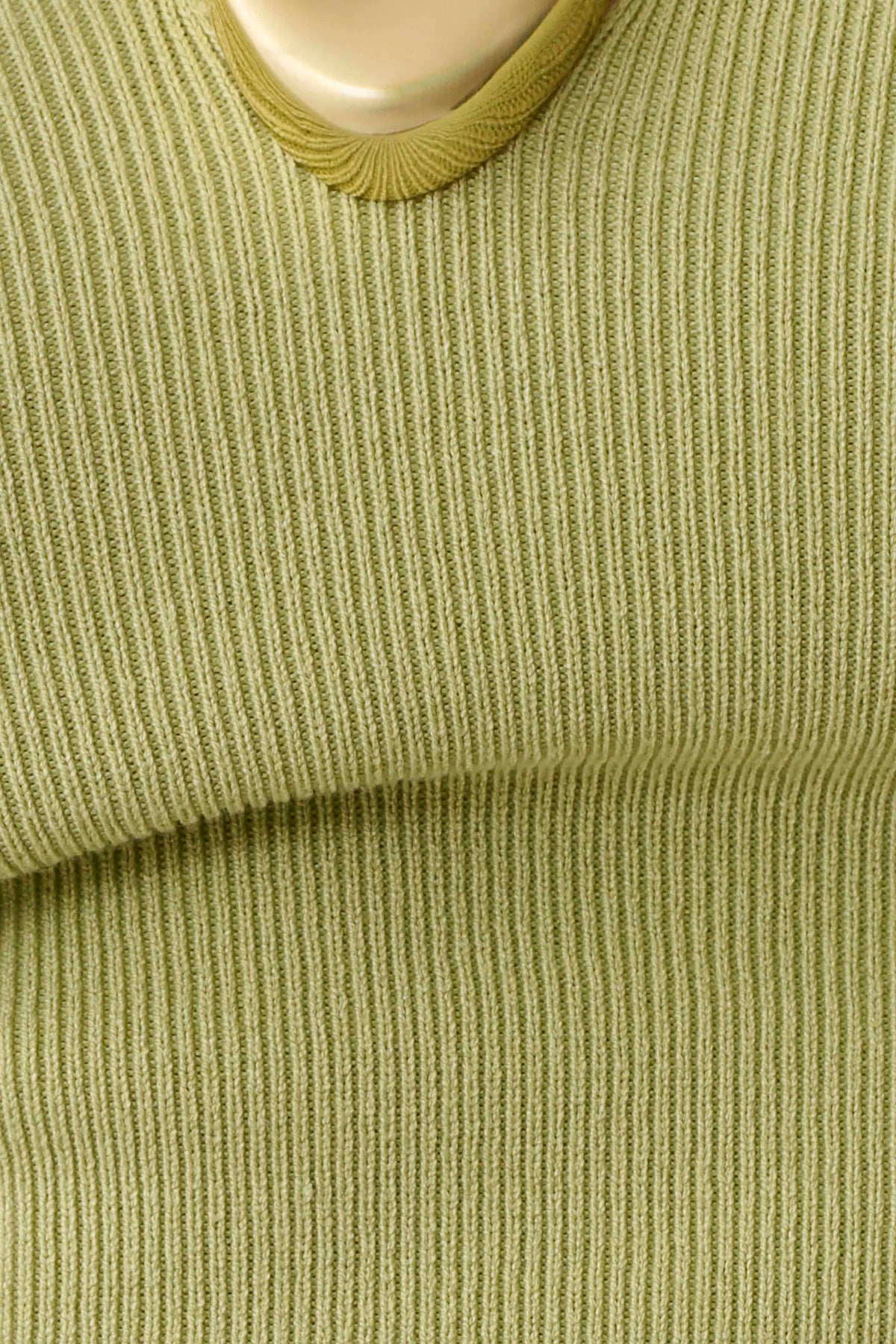 Dimitri Knit Halter Top With Hardware - Light Olive #9