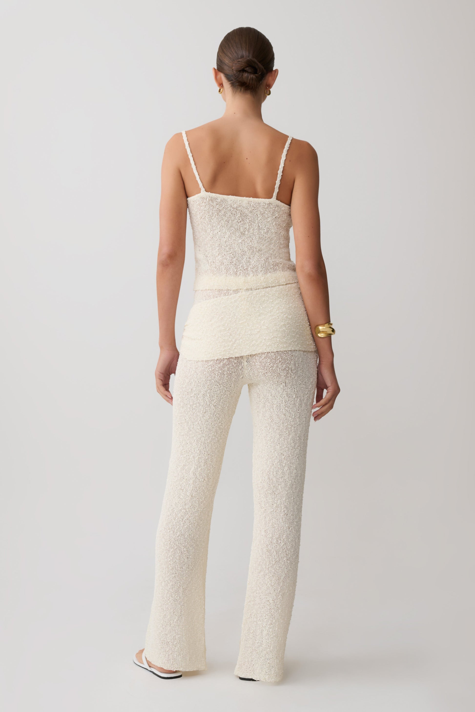 Mattais Boucle Knit Pants - Ivory #2