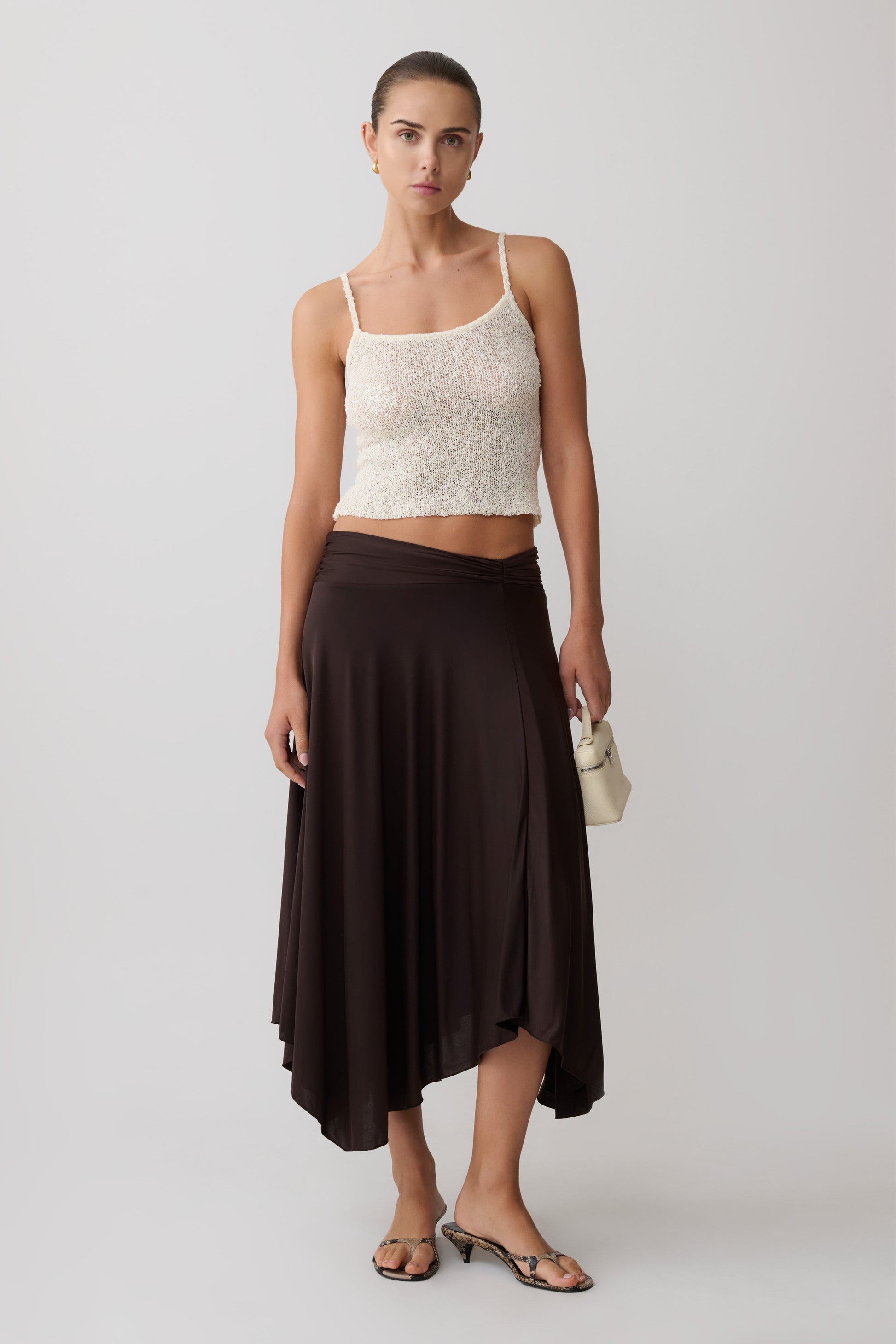 Mattais Boucle Knit Top - Ivory #7