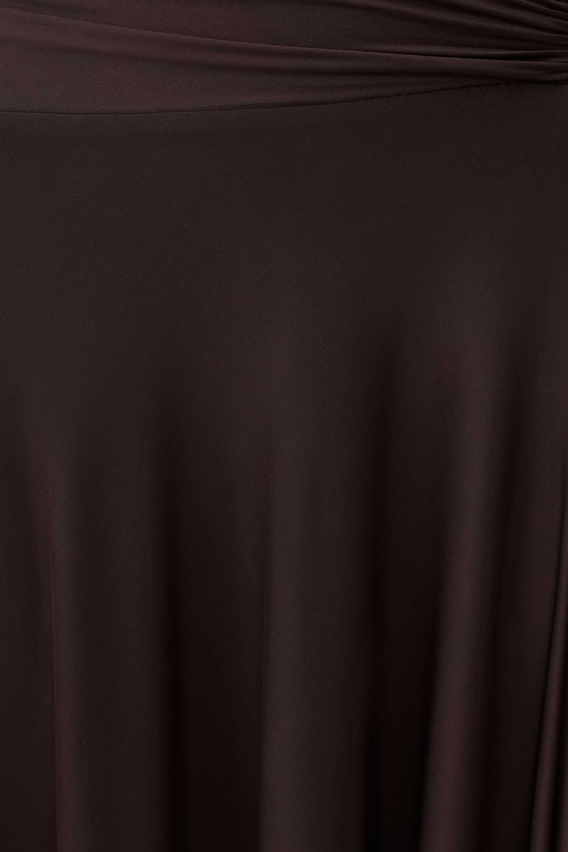Luu Slinky Midi Skirt - Dark Chocolate #9